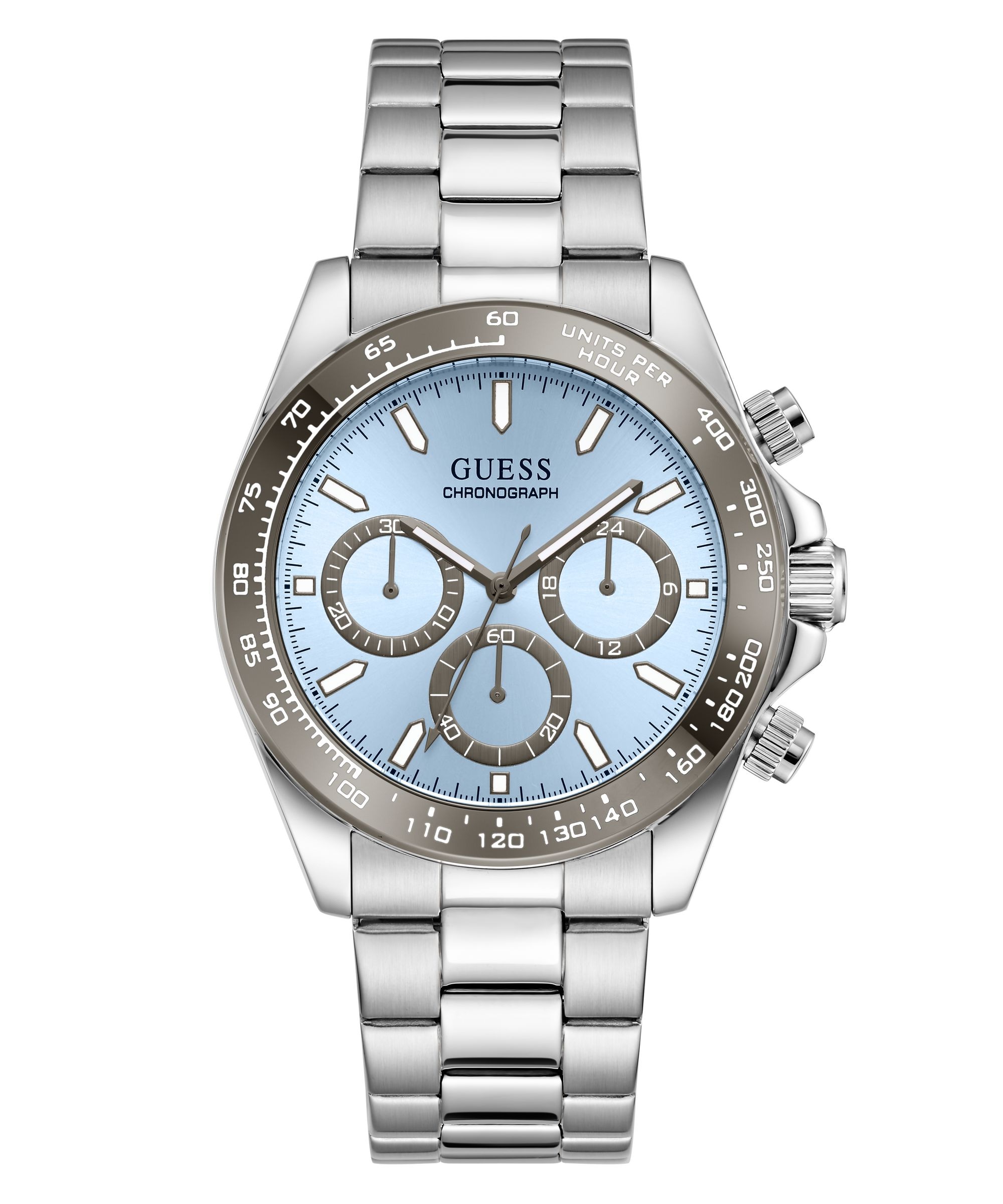 Guess Chronograph »ARTHUR« Quarzuhr, Armbanduhr, Herrenuhr, Edelstahlarmband, analog