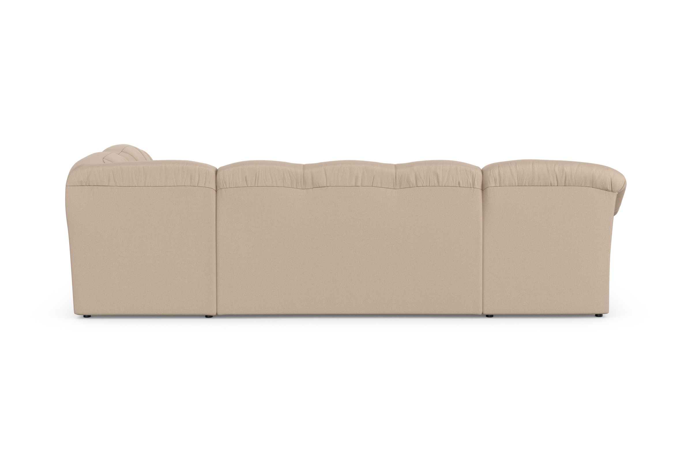 DOMO collection Wohnlandschaft »Pegnitz, zeitlos und modern, mit attraktiver Rückensteppung, U-Form«, wahlweise mit Bettfunktion