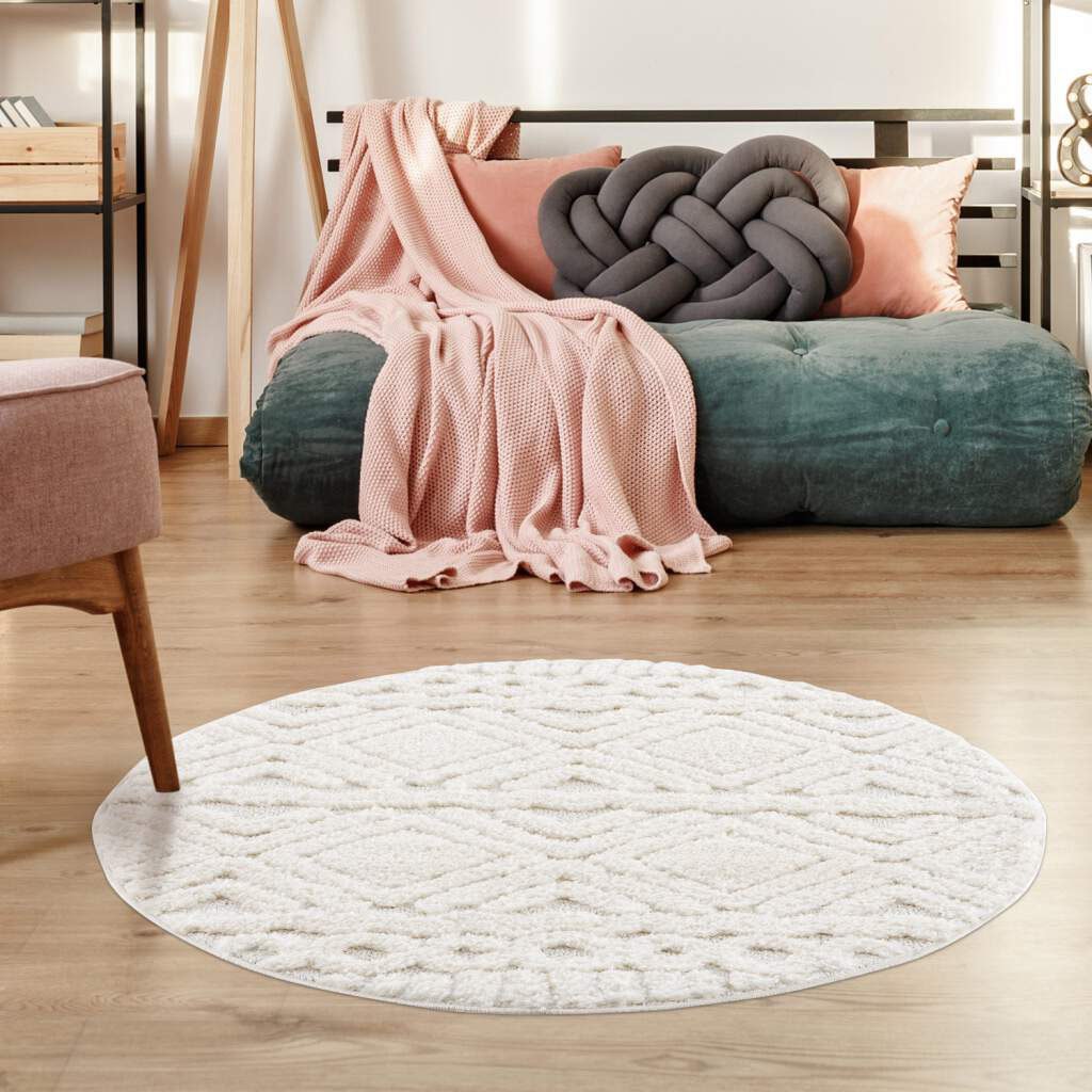 Carpet City Teppich »Focus 3382«, rund, 20 mm Höhe, Boho-Teppich, besonders günstig online kaufen