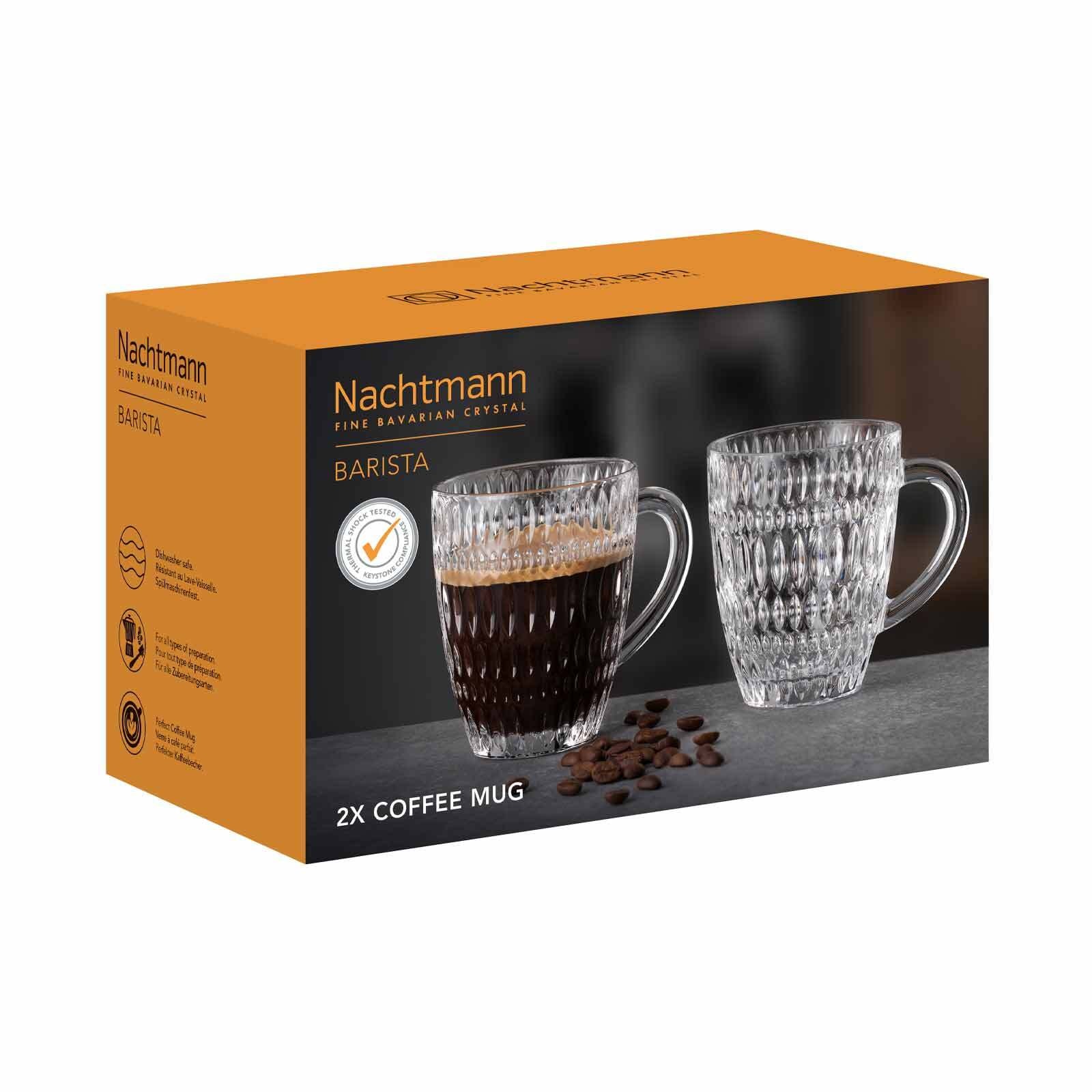 Nachtmann Becher »Kaffeebecher Ethno Barista 392 ml 2er Set transparent«