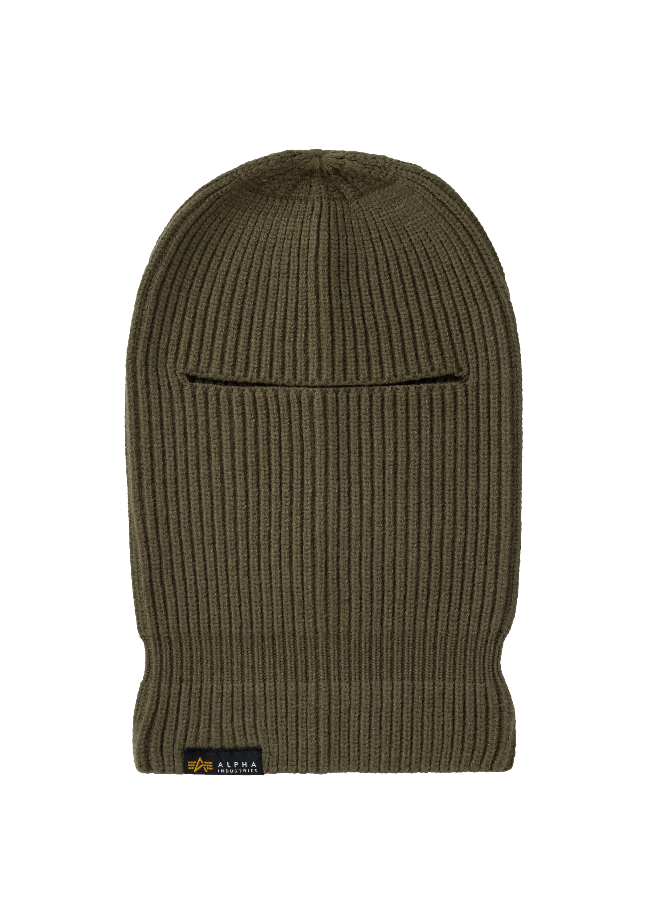 ALPHA INDUSTRIES Sturmhaube »Label Balaclava« dark olive