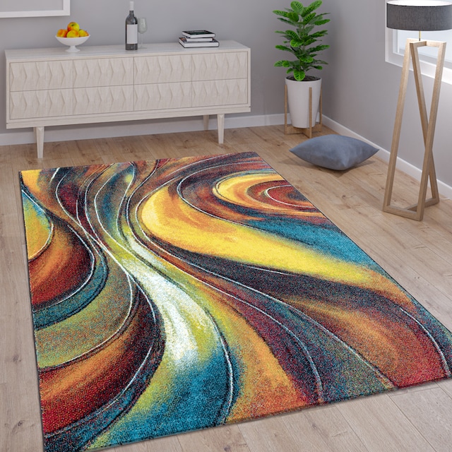 Paco Home Teppich »Canvas 902«, rechteckig, Kurzflor, modernes Design,  ideal im Wohnzimmer & Schlafzimmer bequem und schnell bestellen
