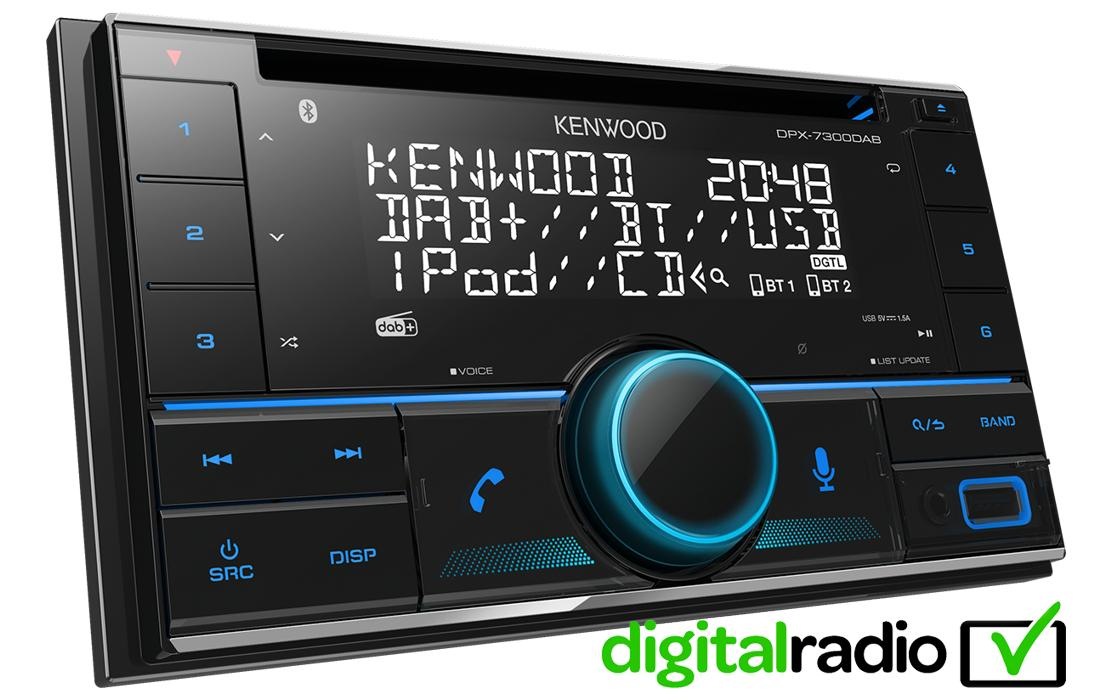 Kenwood Autoradio »DPX-7300DAB 2 DIN« (Bluetooth | CD Digitalradio (DAB+) )