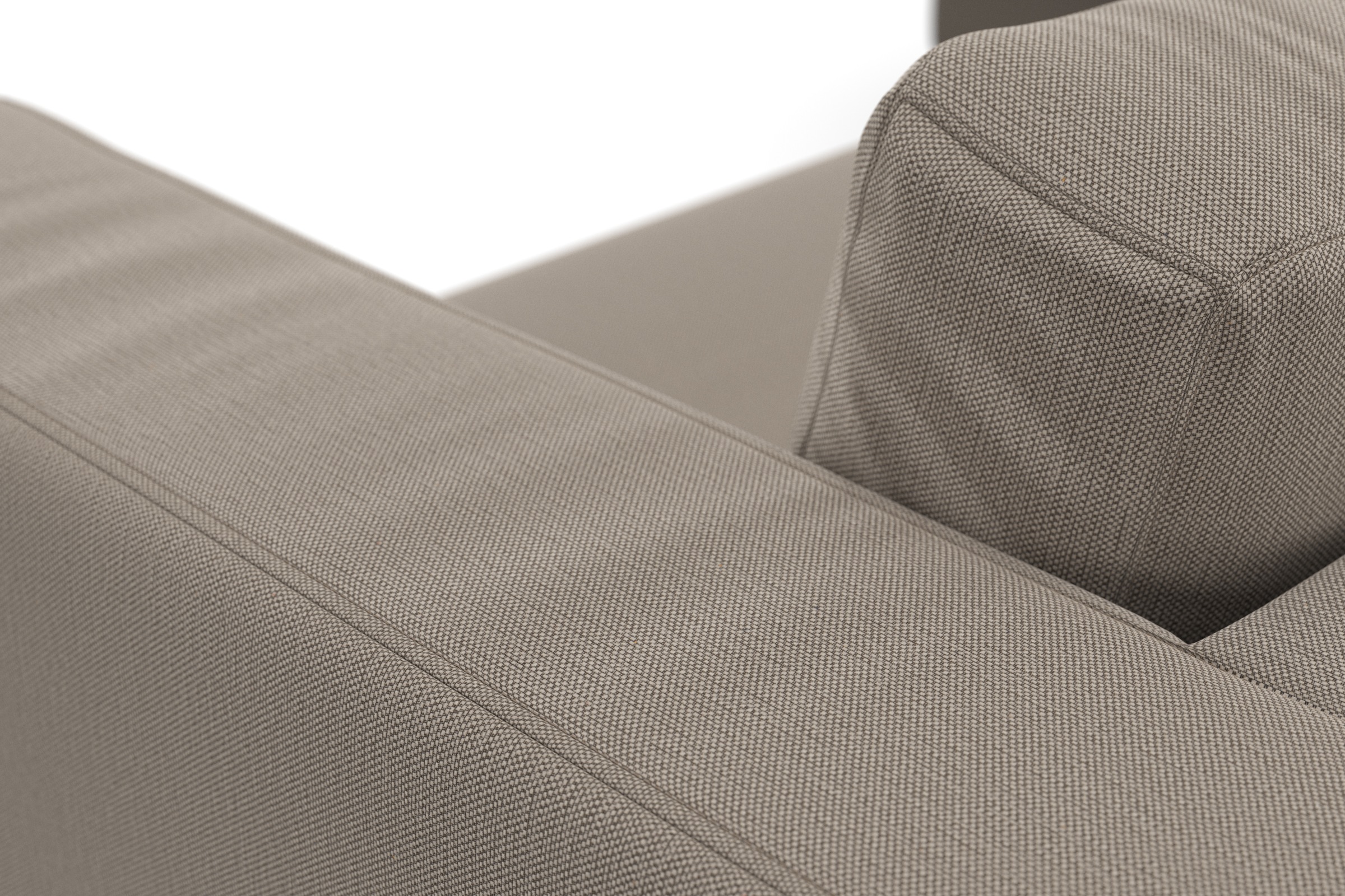 DOMO collection Ecksofa »Modica, zeitlos und elegant, L-Form«, moderne Optik mit extrabreiter Recamiere, auch in Cord