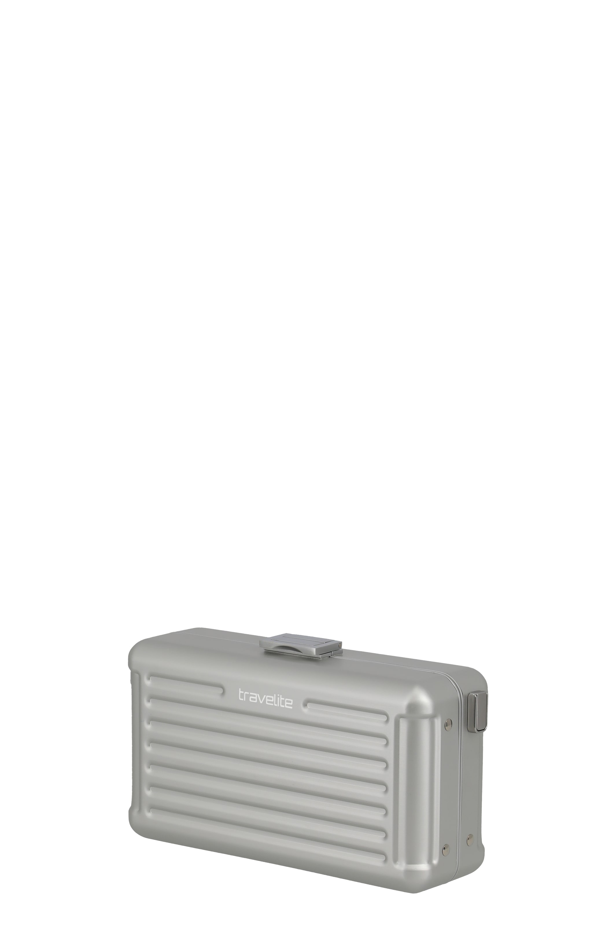 travelite Umhängetasche »NEXT Minicase Aluminium« Kamarabag mit Kartenfächern und Schultergurt