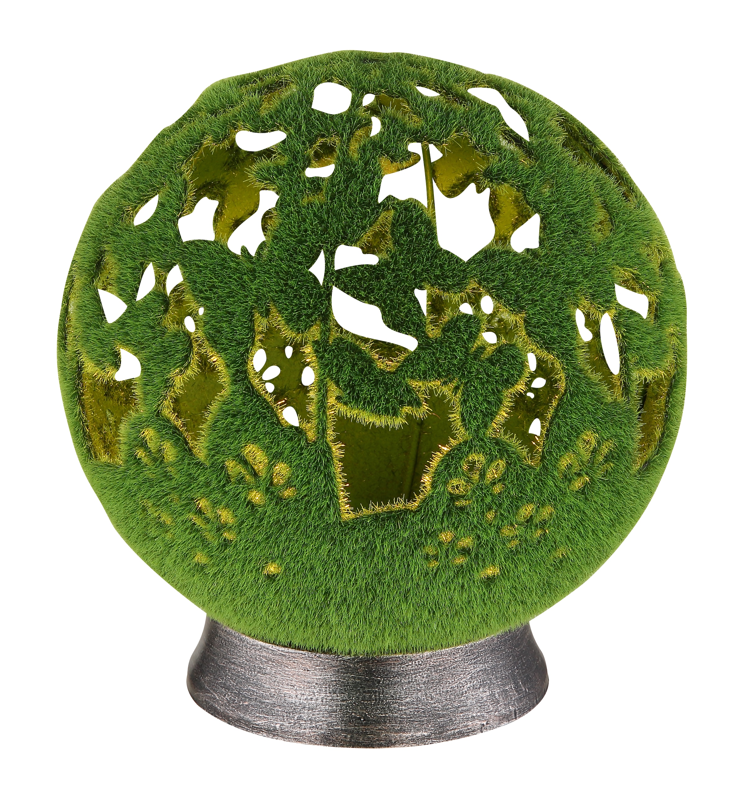 GLOBO LIGHTING LED Solarleuchte »SOLARLEUCHTE METALL SILBERGRAU, 1XLED« LED günstig online kaufen