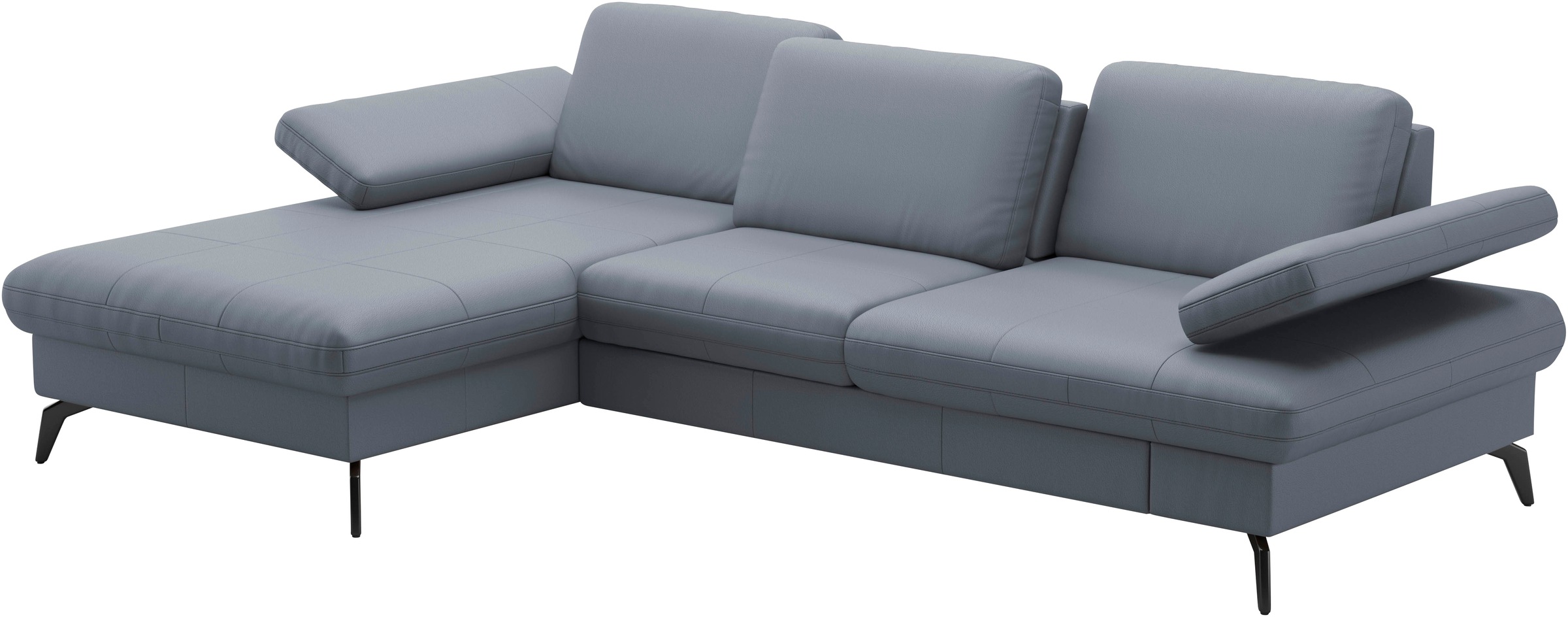 sit&more Ecksofa »Morris L-Form, inkl. Sitztiefenverstellung«, wahlweise mit Armteilverstellung, Bettfunktion & Bettkasten