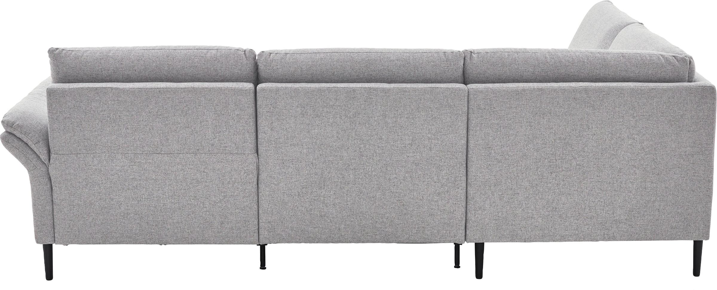 Places of Style Ecksofa »Sarsina: mit Tonnentaschen-Federkern, perfekt zum Entspannen L-Form«, inklusive 2 motorischen Relaxfunktionen mit Herz-Waage-Beschlag