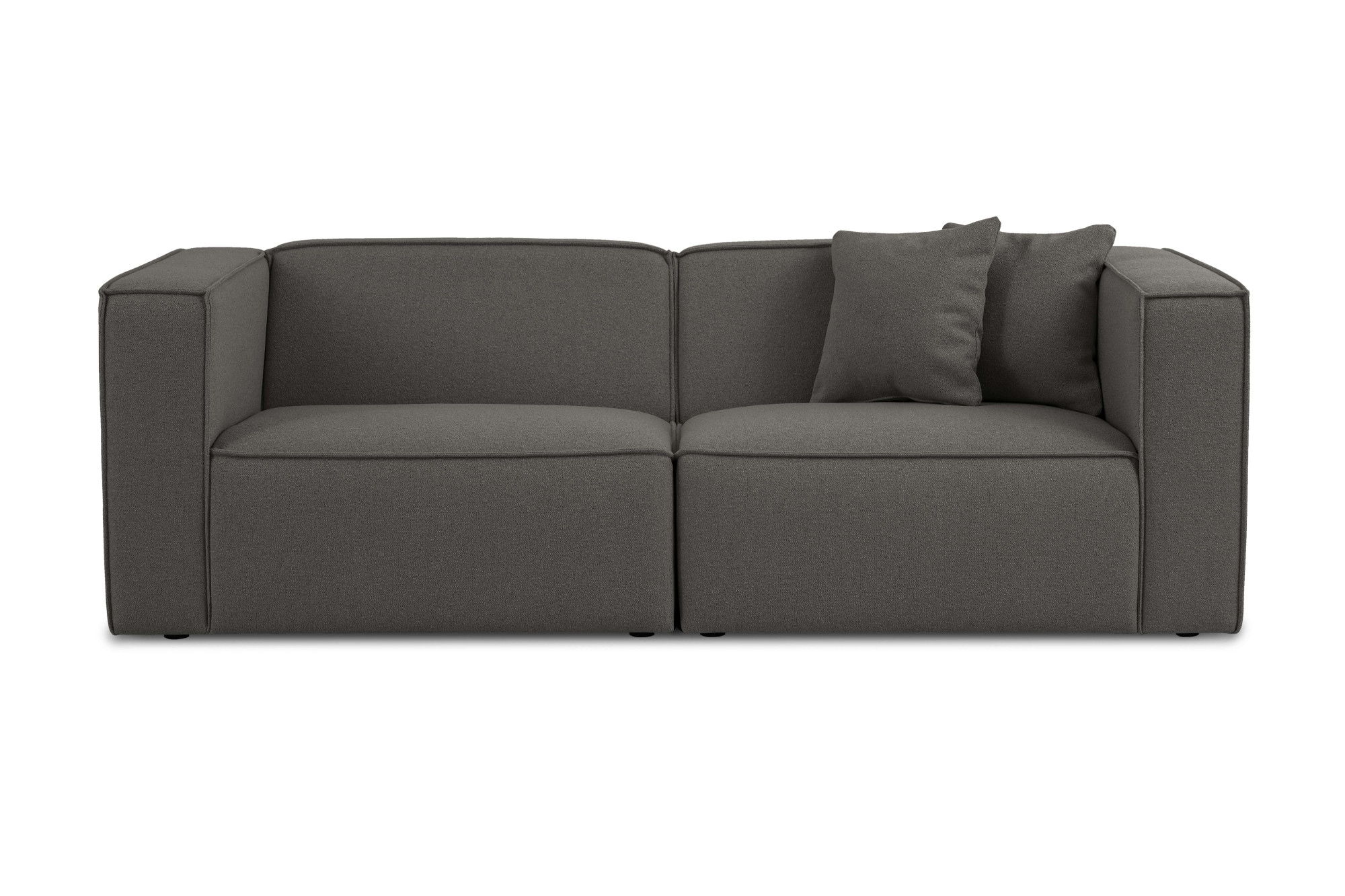 OTTO home 3-Sitzer »Tammie«, Breite 222 cm, Webstoff fein, bodentief, mit Wellenunterfederung