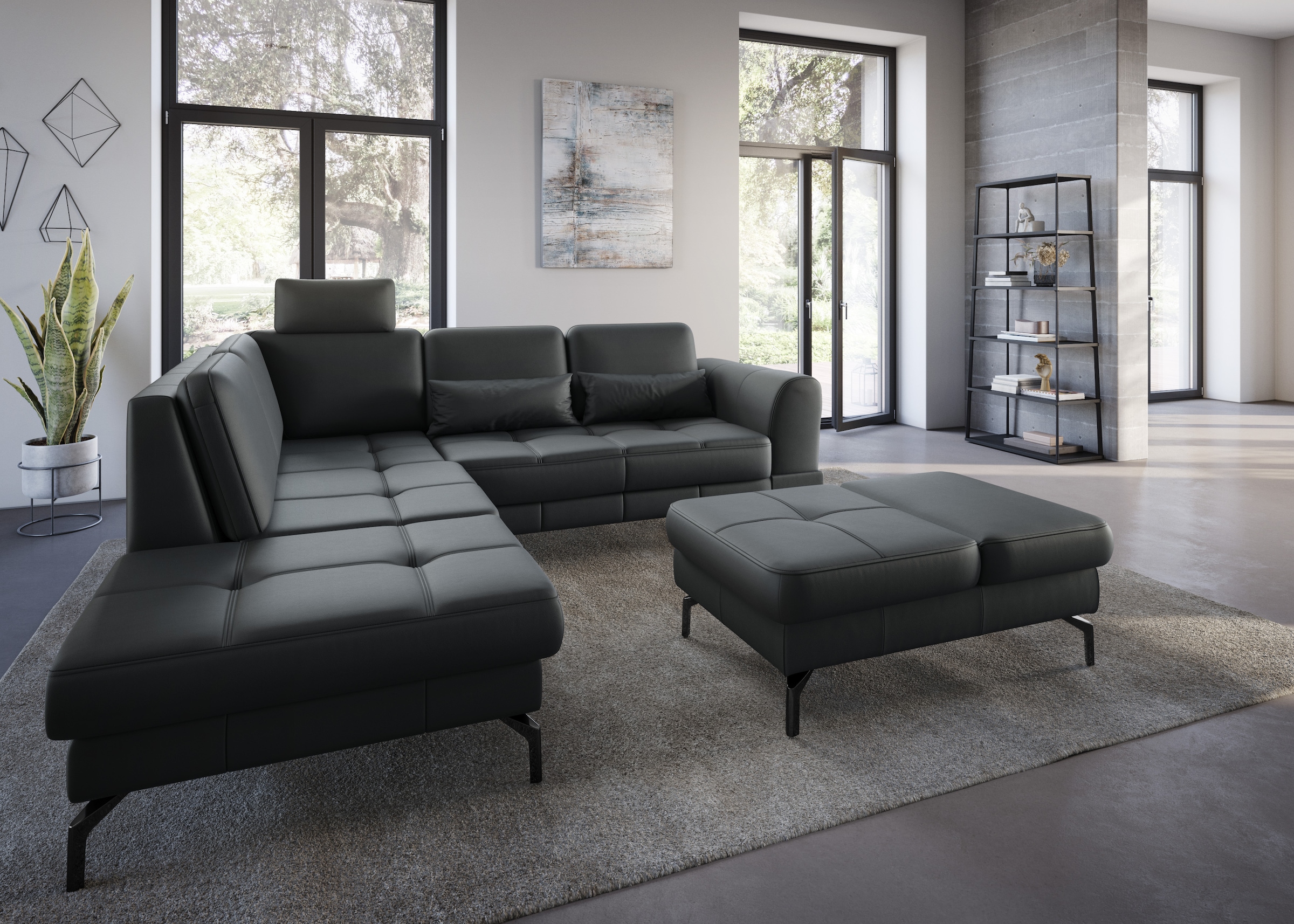 sit&more Ecksofa »Bendigo L-Form«, inklusive Sitztiefenverstellung, Bodenfr günstig online kaufen