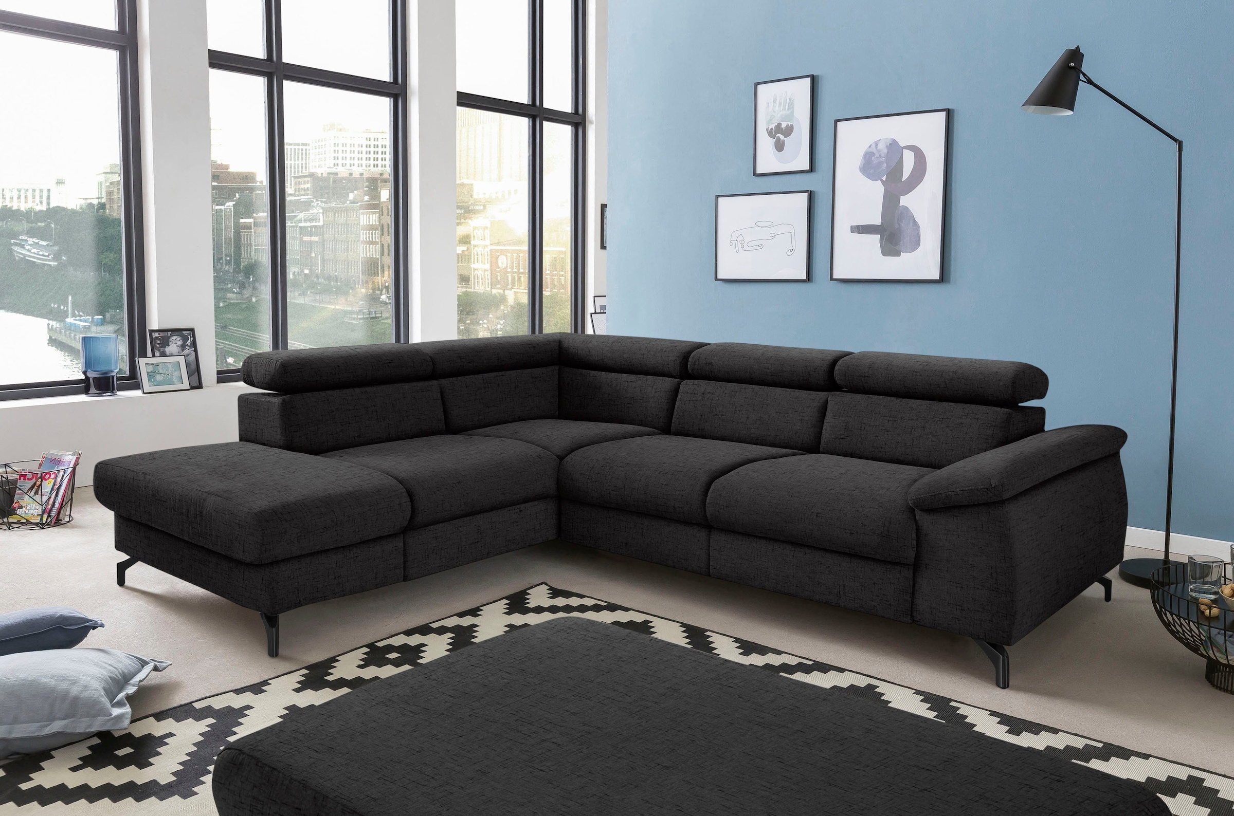 COTTA Polstergarnitur »Komaris L-Form«, (Set), Set bestehend aus: Ecksofa m günstig online kaufen