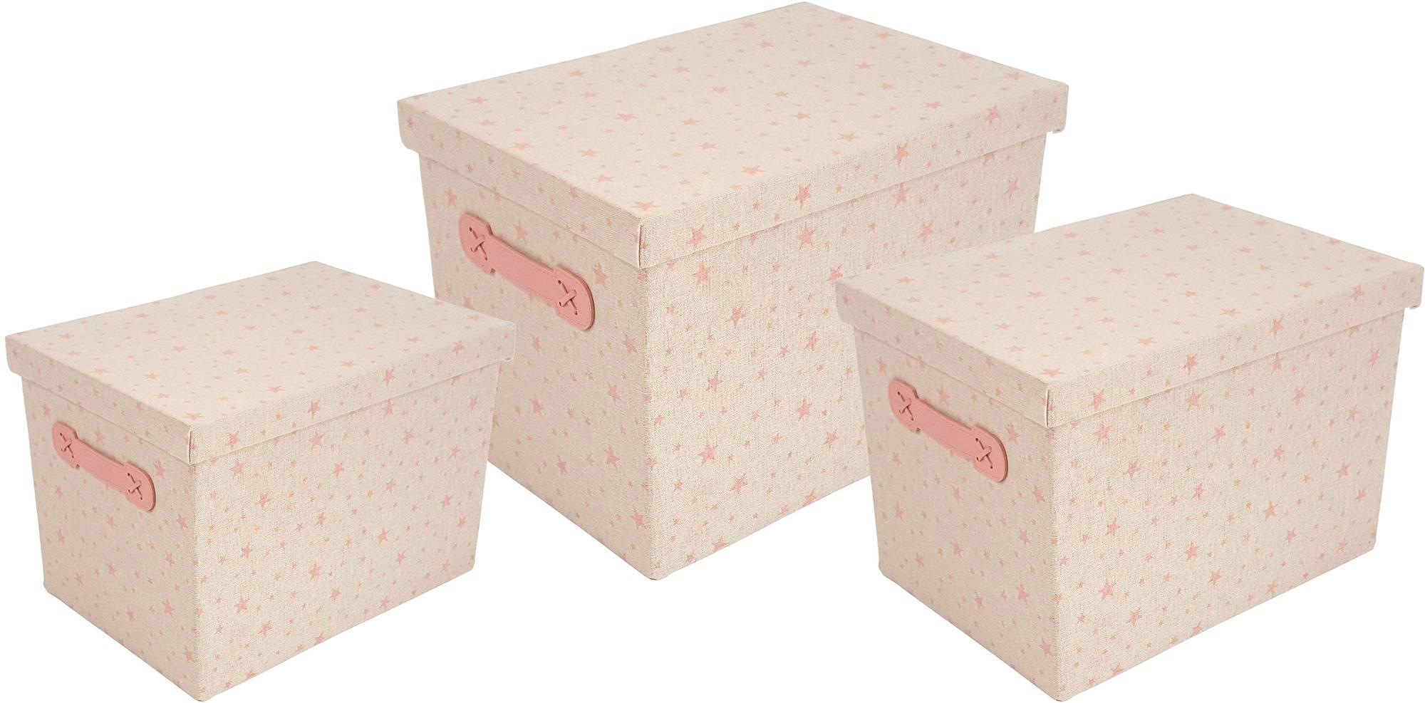 Franz Müller Flechtwaren Aufbewahrungsbox »Kids«, (Set, 3 St.), mit Deckel, 3er Set kaufen