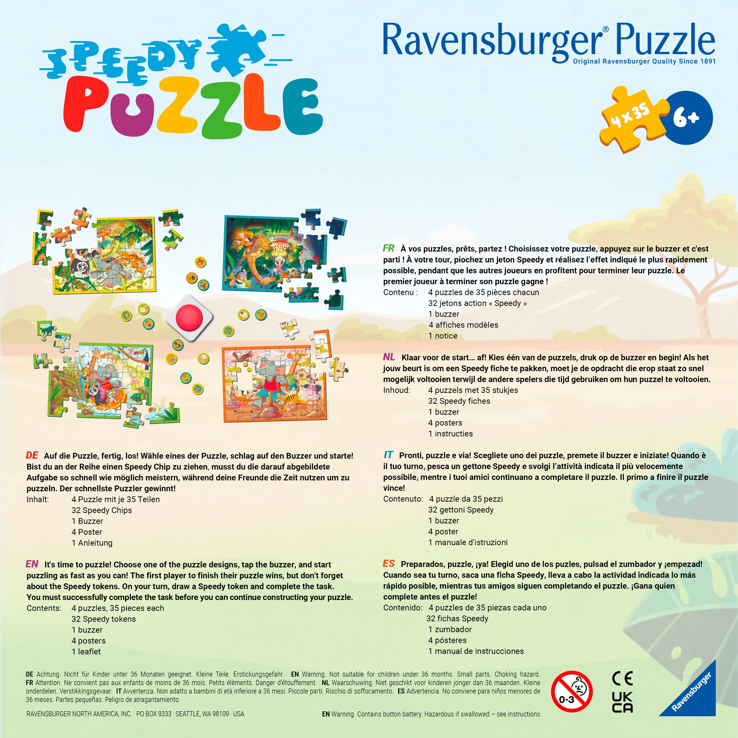 Ravensburger Puzzle »Speedy Puzzle«, Made in Europe