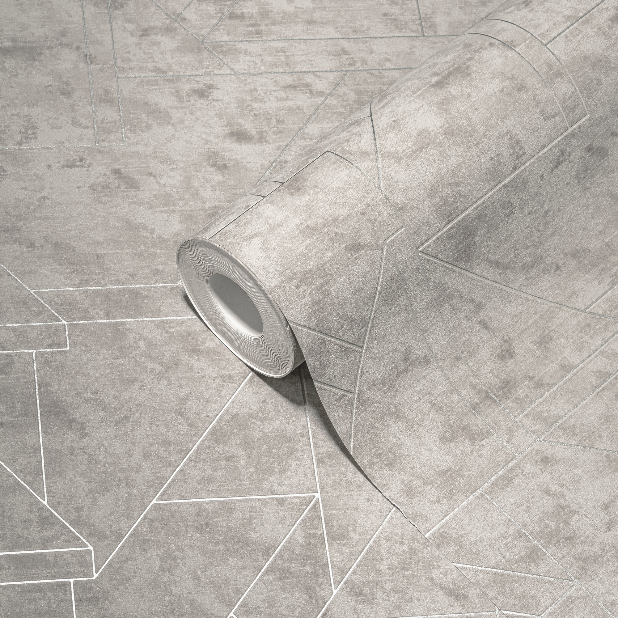 living walls Vliestapete »Metropolitan Stories. Travel Styles. Tapete mit Grafik«, metallic-Metall-Effekte-gemustert, Metallic-Tapete Grafisch Elegant Tapeten Wohnzimmer Schlafzimmer Flur