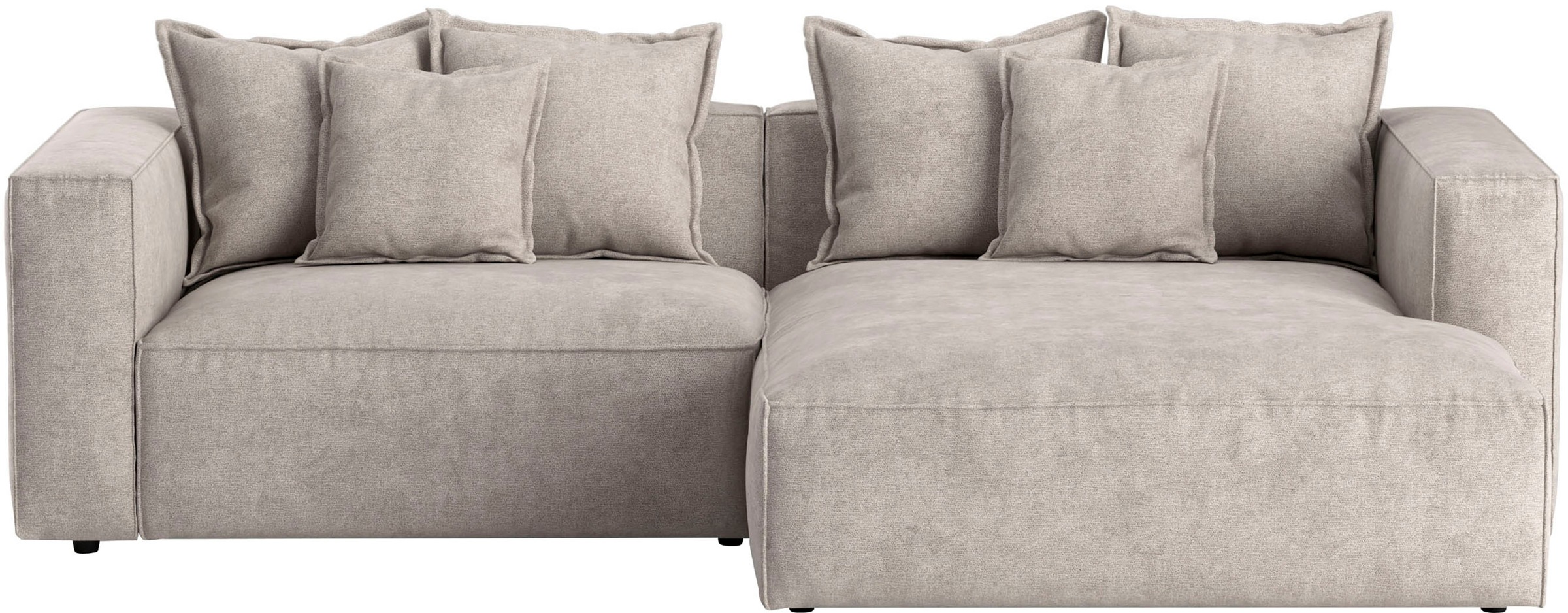 INOSIGN Ecksofa "Cowboy L-Form", mit 6 Kissen, kubisches Sofa günstig online kaufen