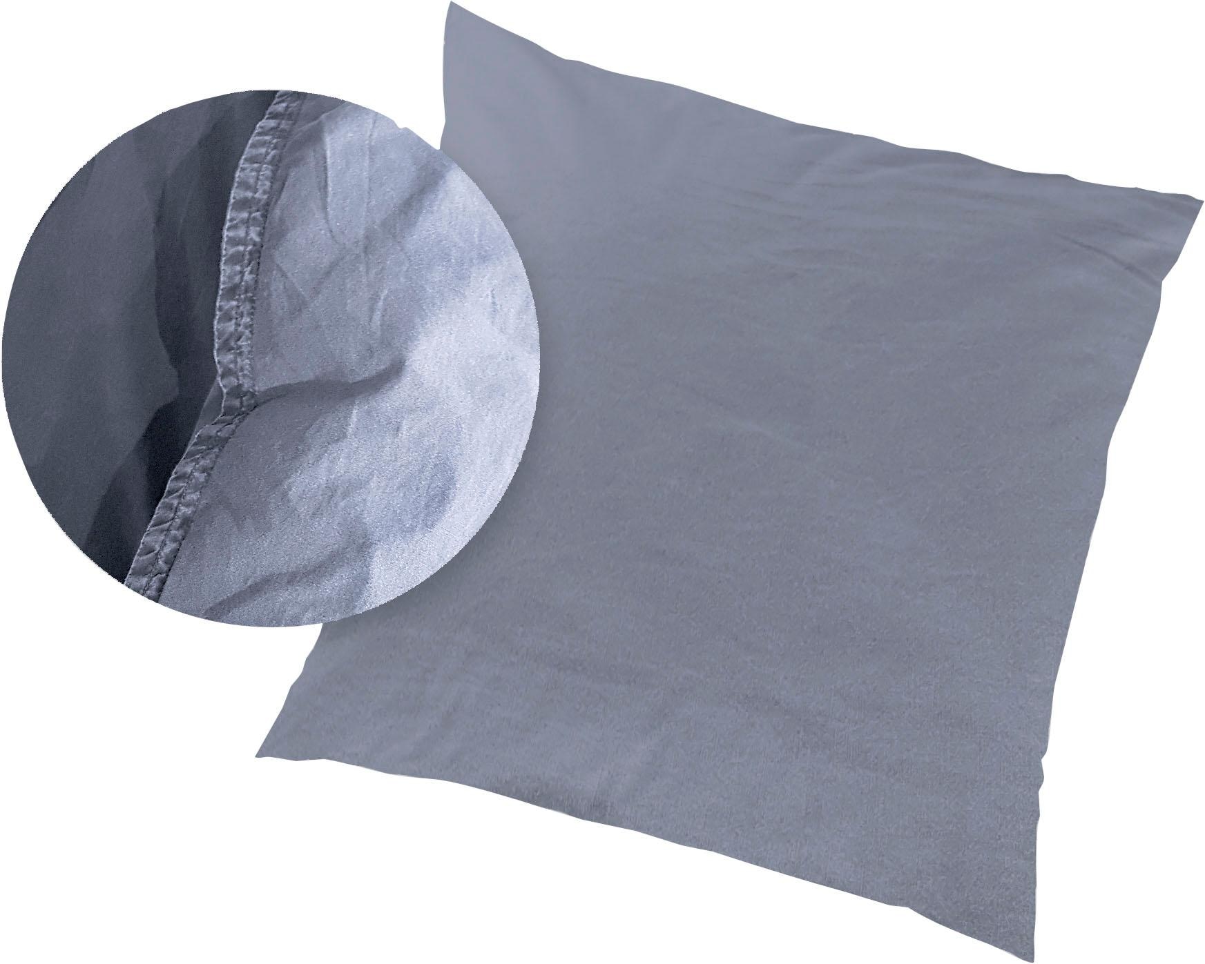 Kissenbezüge PRIMERA "Kissenbezüge "Stone Washed", Primera (2 Stück)", blau, B:40cm L:40cm