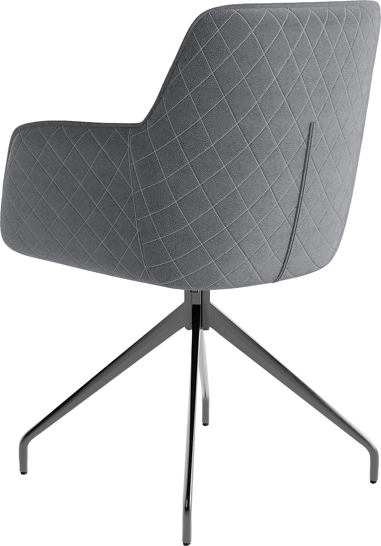 byLIVING Esszimmerstuhl »Memphis«, (Set), 2 St., Luxus-Kunstleder, 2er-Set, gepolstert mit hochwertigem Kunstleder, drehbar