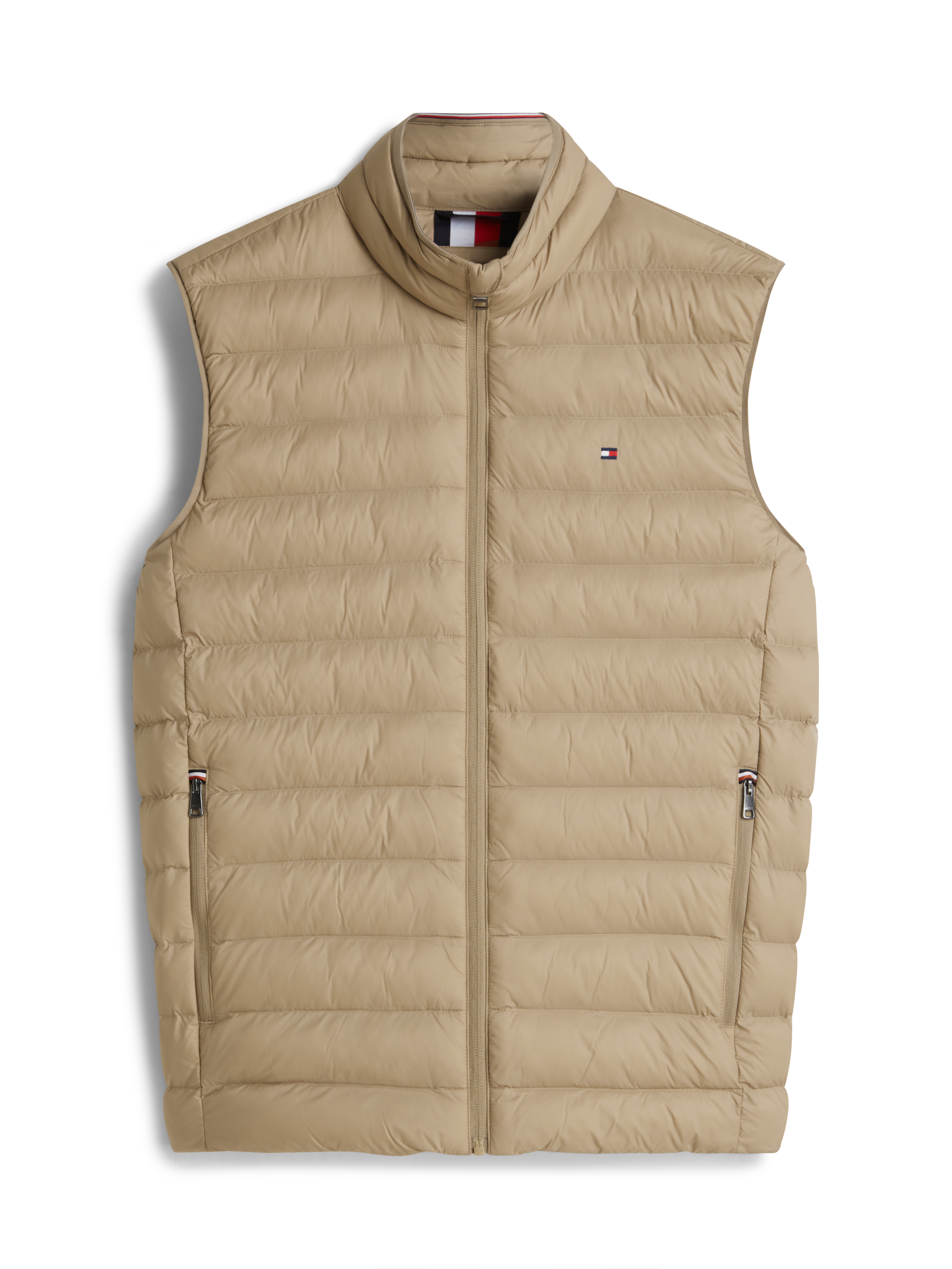 TOMMY HILFIGER Steppweste »PACKABLE RECYCLED VEST« Coastal Taupe L L Leichte Steppweste von TOMMY HILFIGER