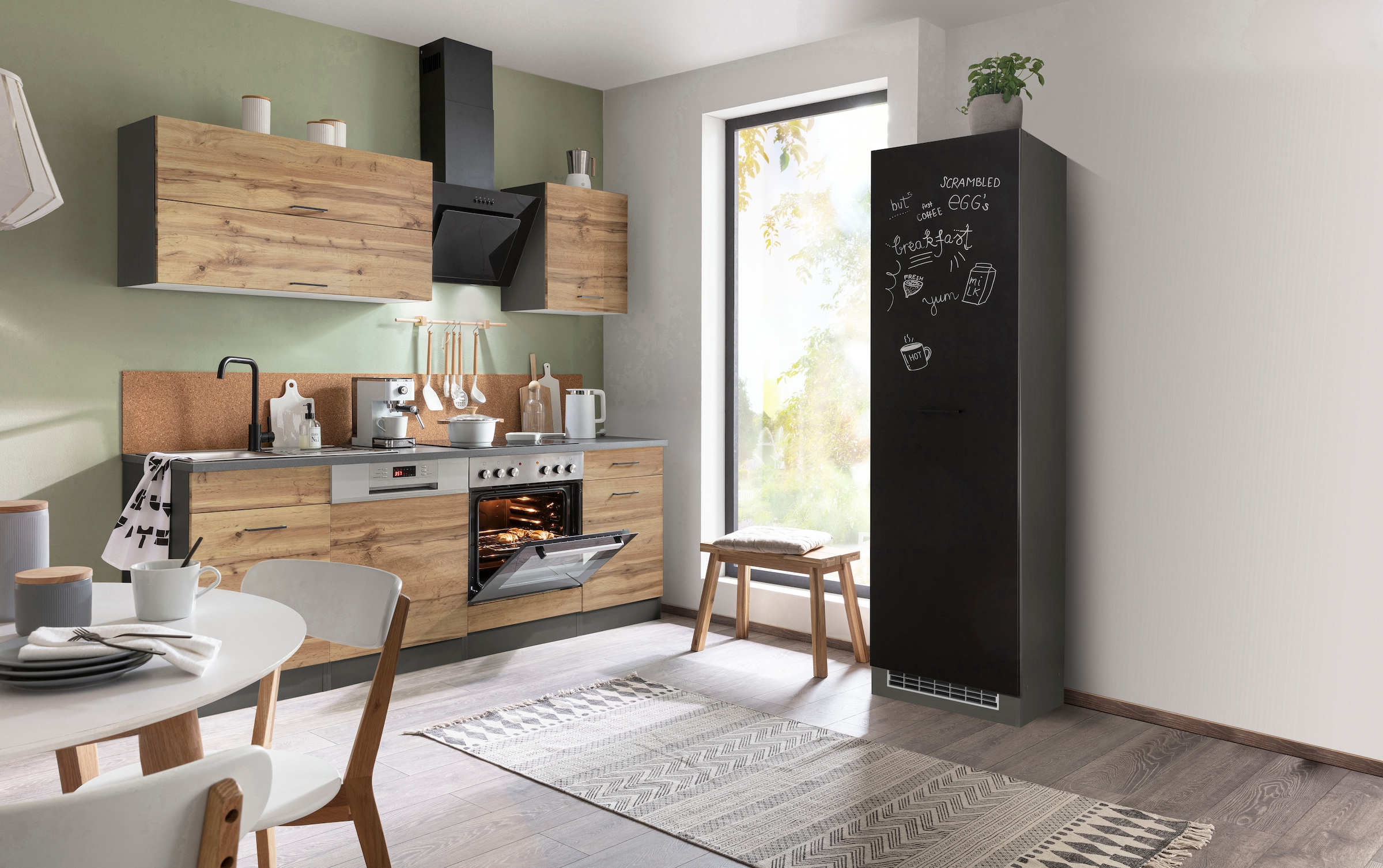 KOCHSTATION Küchenzeile »KS-Trier« ohne E-Geräte, Breite 270 cm