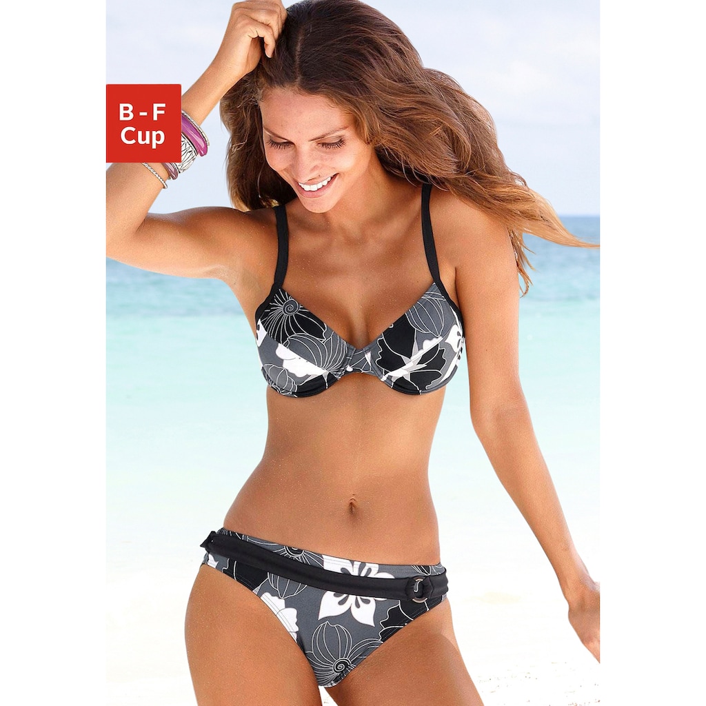 LASCANA Bügel-Bikini, mit Blumenprint