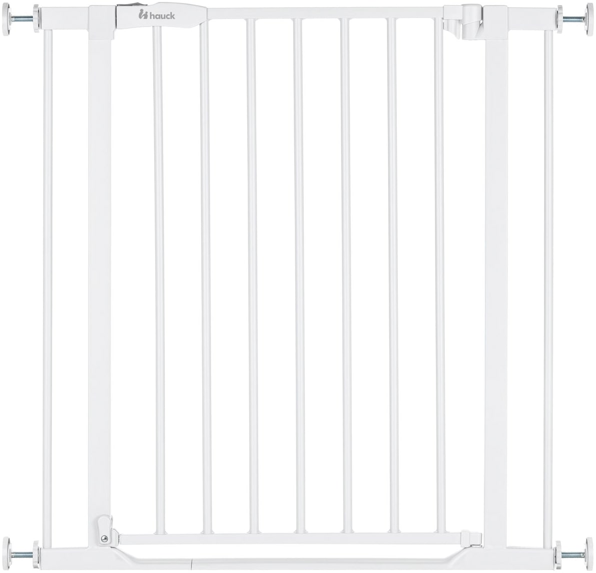 Hauck Türschutzgitter »Clear Step 2, White«, auch als Treppenschutzgitter verwendbar; 75-80 cm, flacher Durchgang