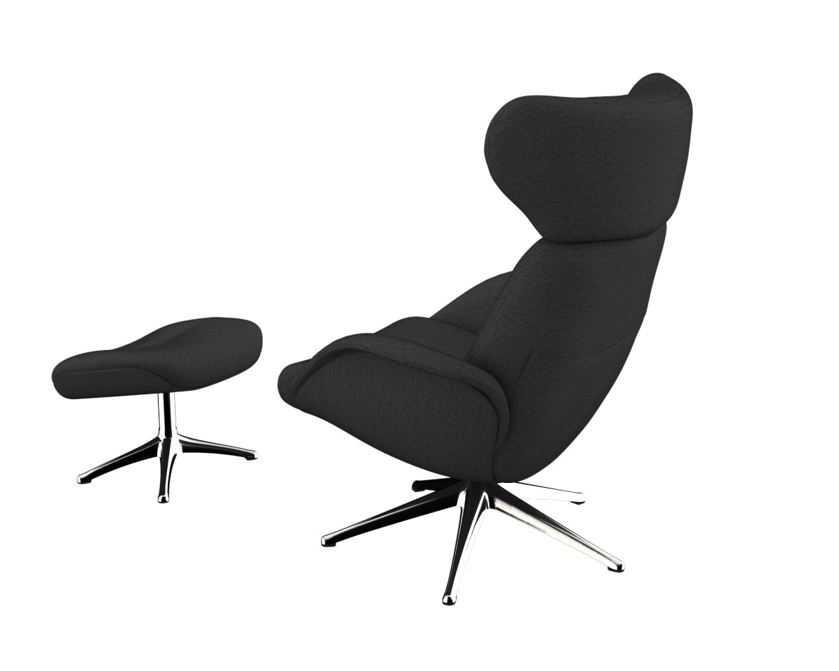 FLEXLUX Relaxsessel »More, Funktionsessel, Polstersessel, Armlehnensessel, TV-Fernsehsessel«, Premium Komfort, Rücken- und Kopfteilverstellung, Drehbar, Fuß Alu