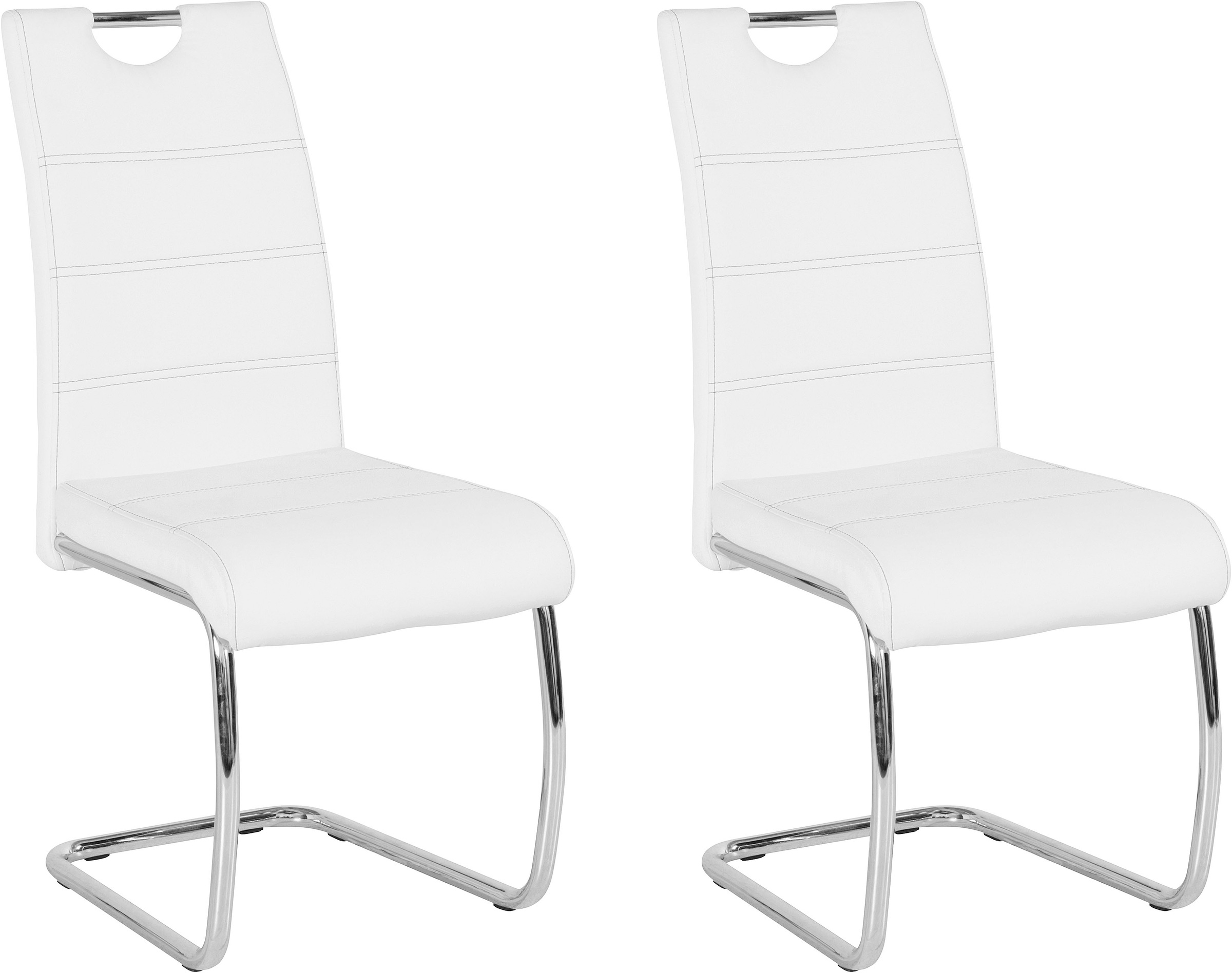 HELA Freischwinger »FLORA«, (Set), 2 St., Kunstleder, 1, 2 oder 4 Stück, Freischwinger