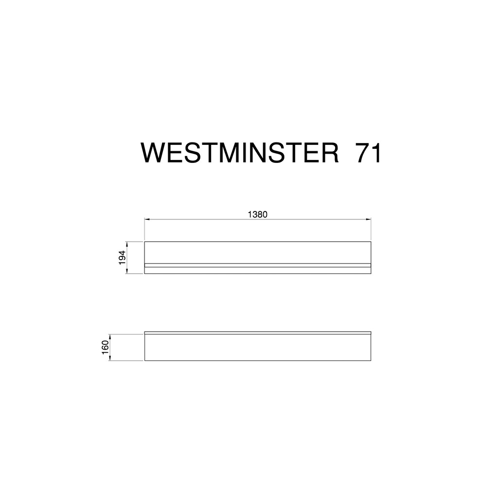 Home affaire Wohnwand »Westminster«, (Set, 2 St.), im romantischen Landhausstil