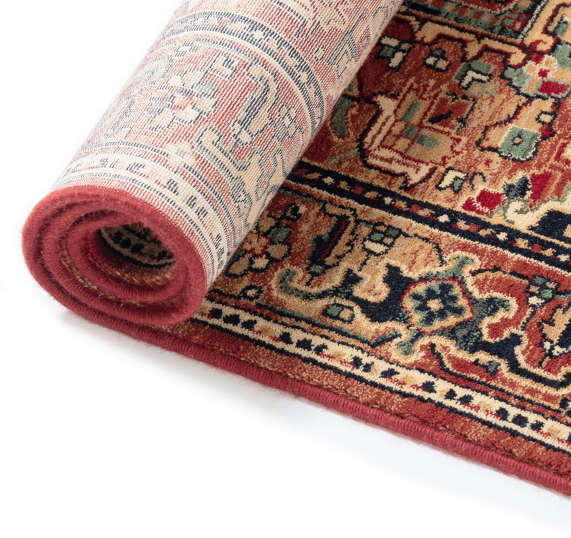 THEKO Wollteppich »Saharna 2886«, rechteckig, 10 mm Höhe, reine Wolle, Orient-Optik, mit Fransen
