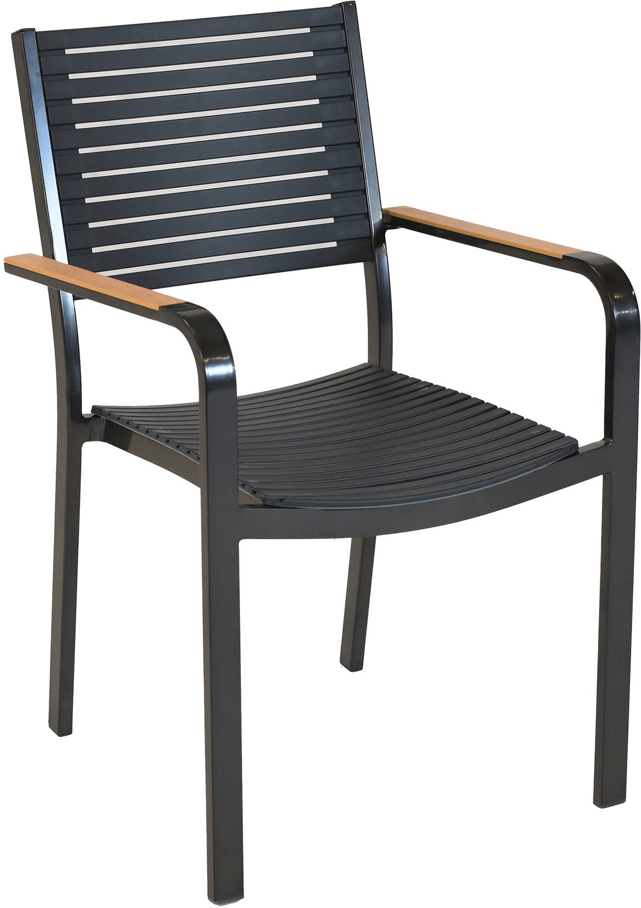 Merxx Paliano Stapelsessel 2er-Set Stahl/Kunststoff günstig online kaufen