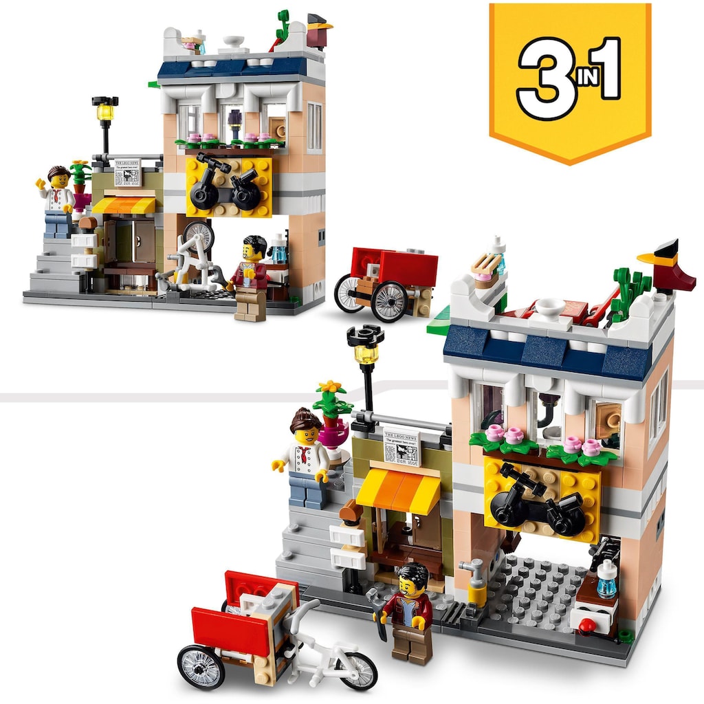 LEGO® Konstruktionsspielsteine »Nudelladen (31131), LEGO® Creator 3in1«, (569 St.)