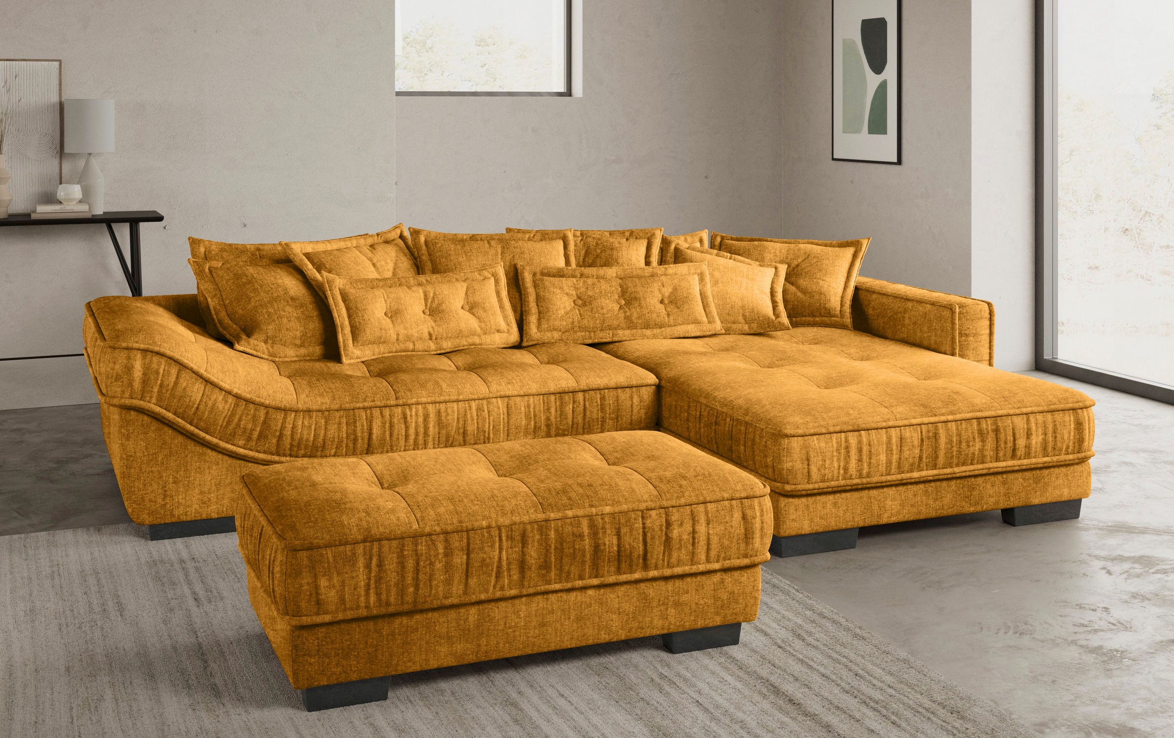 Mr. Couch Ecksofa »Diwan II DuraFlex L-Form«, DuraFlex-Kaltschaumpolsterung, bis 140 kg, 4 Bezugsqualitäten