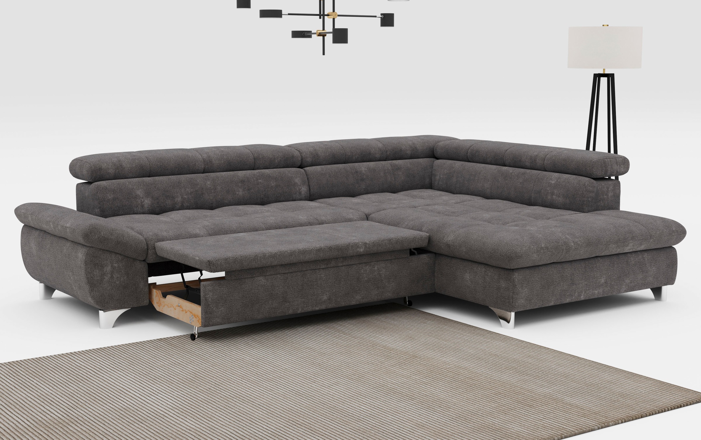 COTTA Ecksofa »Gemini L-Form«, mit Kopfverstellung, optional mit Schlaffunktion bzw. XXL-Sitzfläche