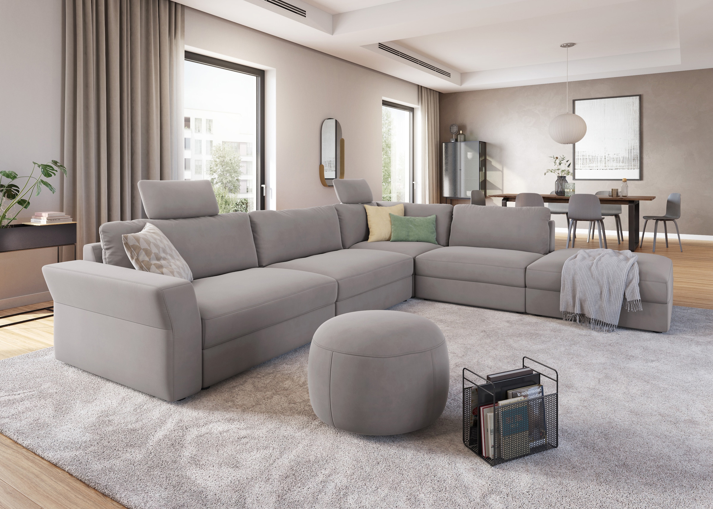 sit&more Ecksofa »Cadabra L-Form« Breite 356 cm, mit Sitztiefenverstellung günstig online kaufen