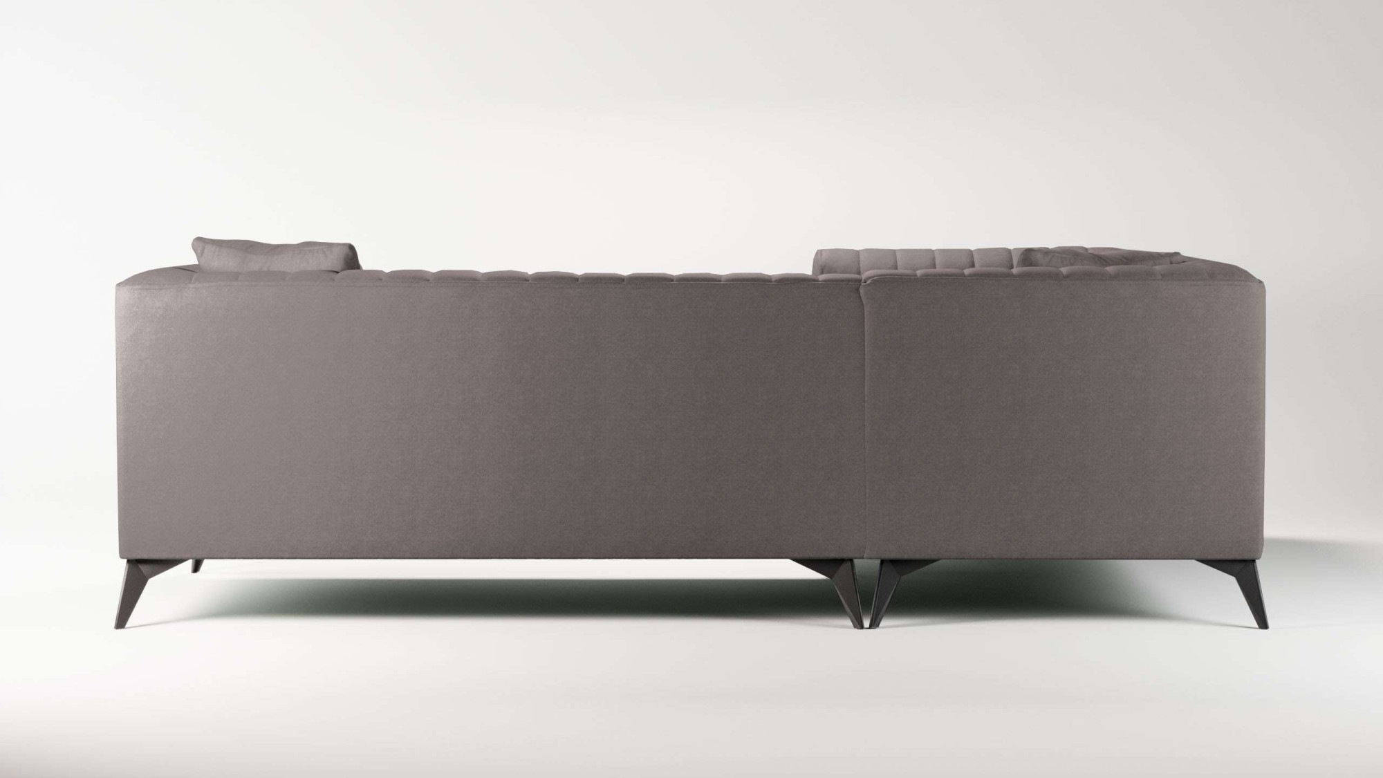 Home affaire Ecksofa »MATTHEW L-Form ideal für kleine Räume, Maße B/T/H:  240/167/74 cm« elegantes Designsofa, Steppung im Rücken, incl. Zierkissen