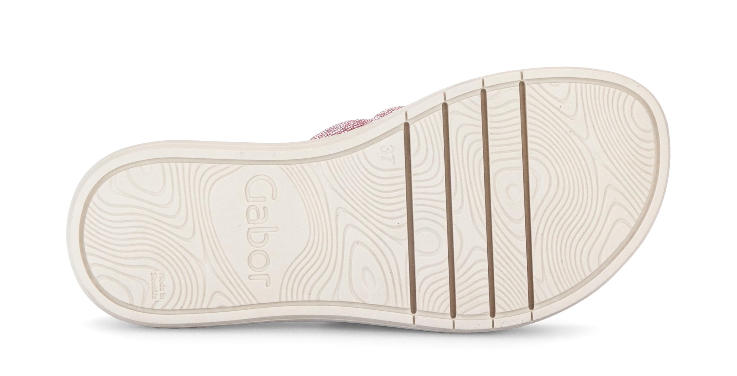 Gabor Pantolette  , Plateau, Sommerschuh, Schlappen in funkelnder Optik