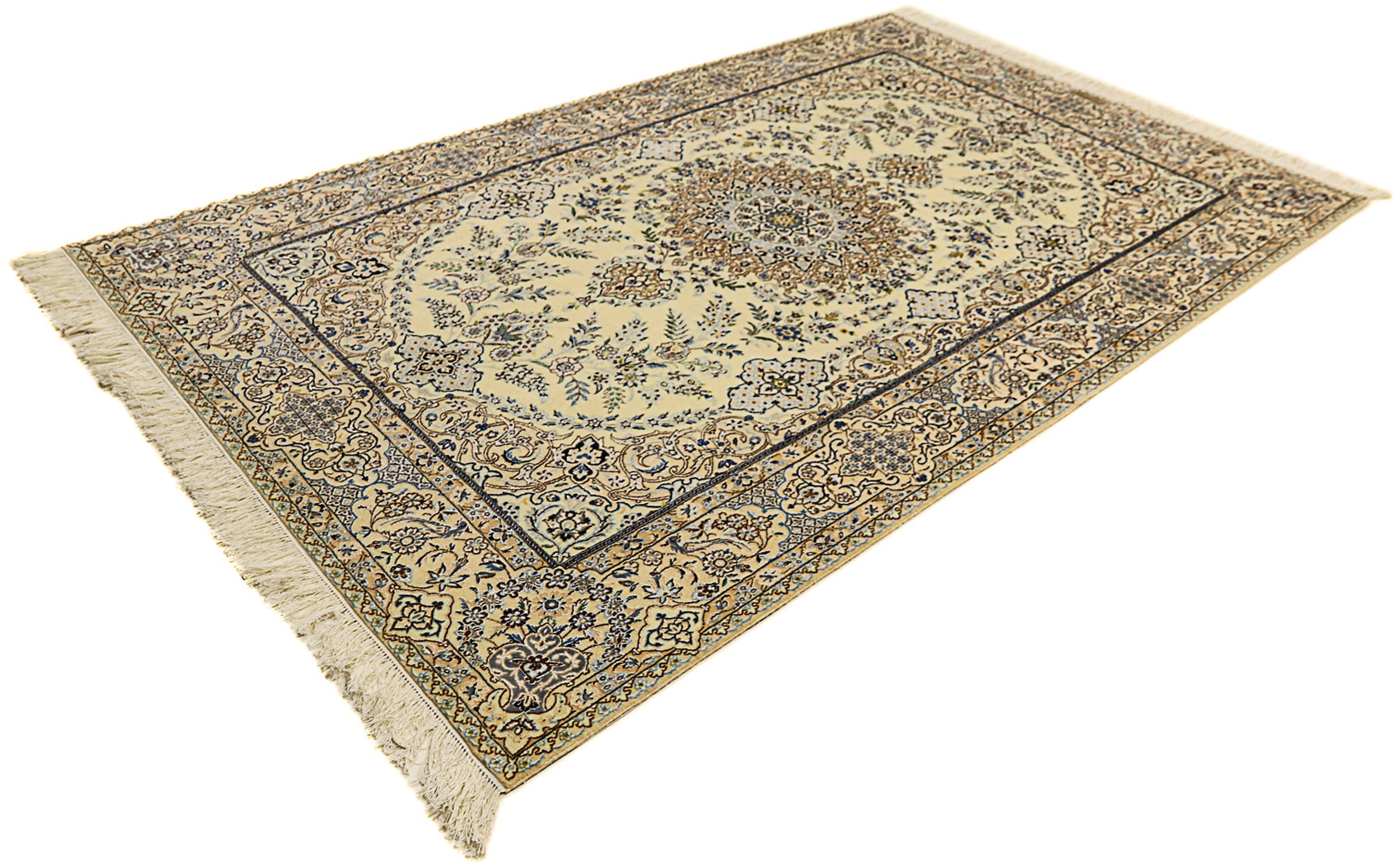 morgenland Orientteppich »Perser - Nain - Premium - 247 x 154 cm - beige«, günstig online kaufen