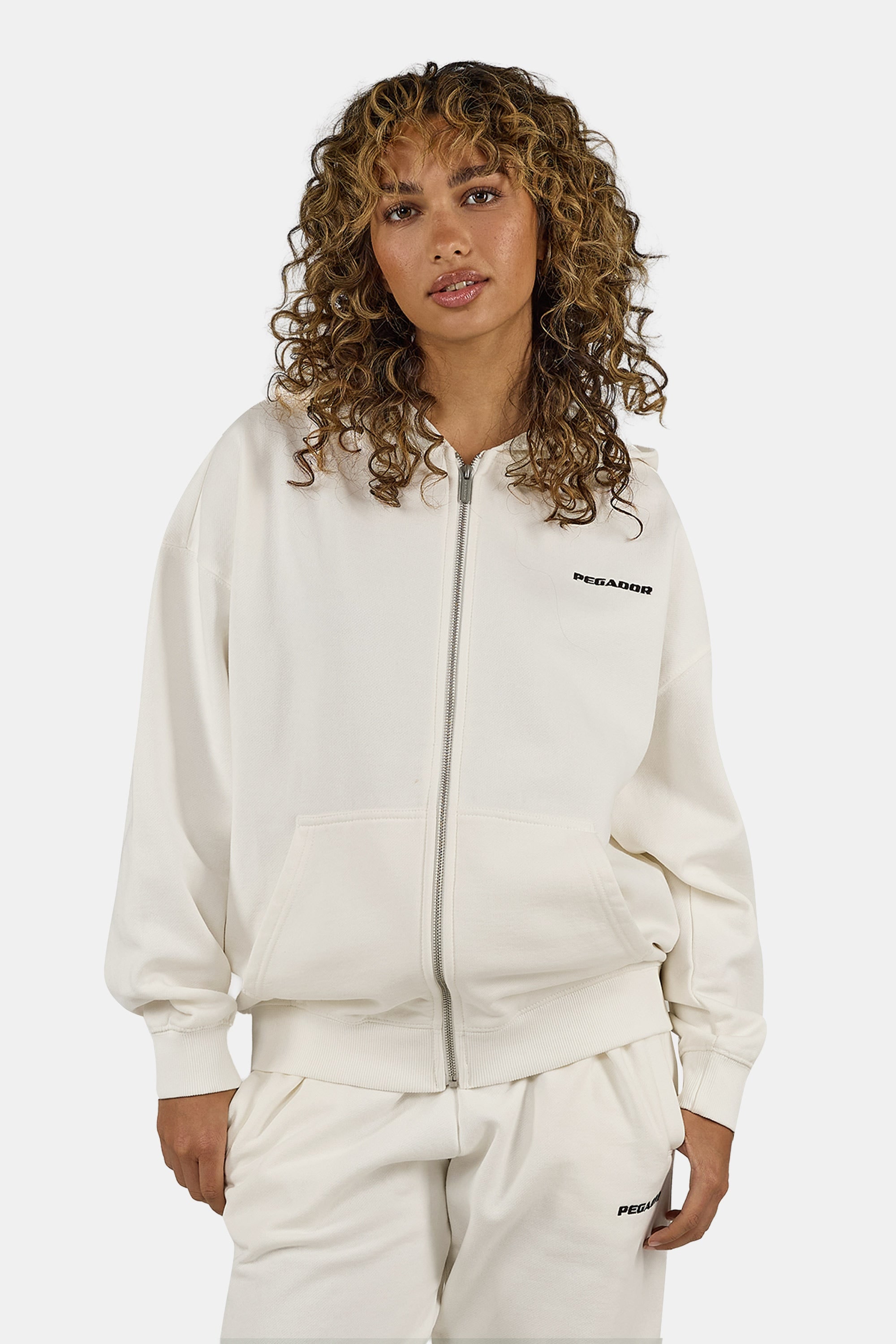 PEGADOR Kapuzensweatjacke »Clarita Oversized Sweatjacket« Baumwollmischung, oversize