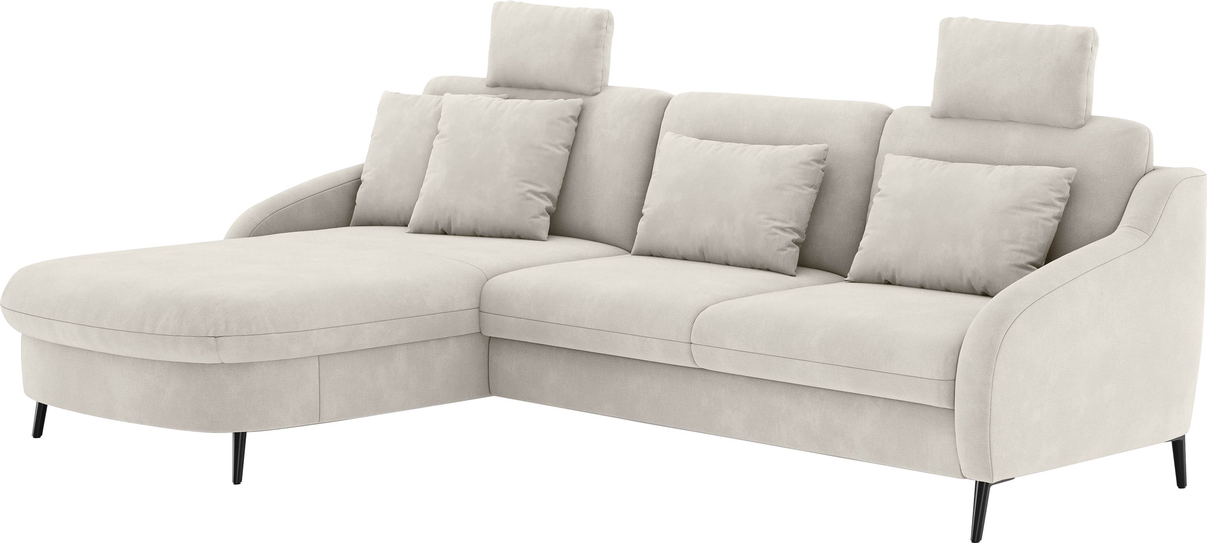 sit&more Ecksofa »Soul L-Form«, wahlweise mit Bettfunktion und Bettkasten oder Schubkasten