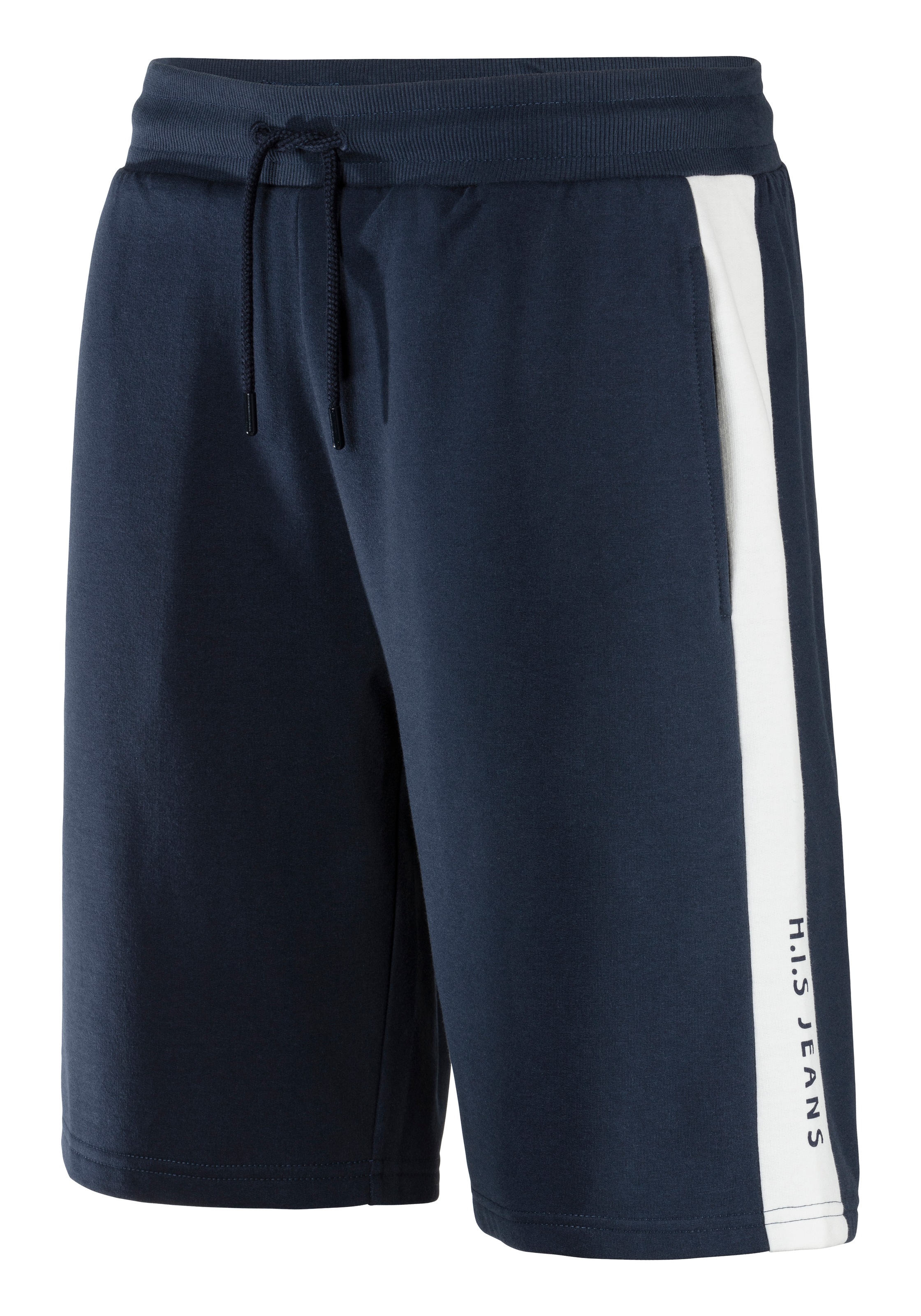 8. Bild von H.I.S Sweatshorts, seitlicher Streifen mit Logodruck