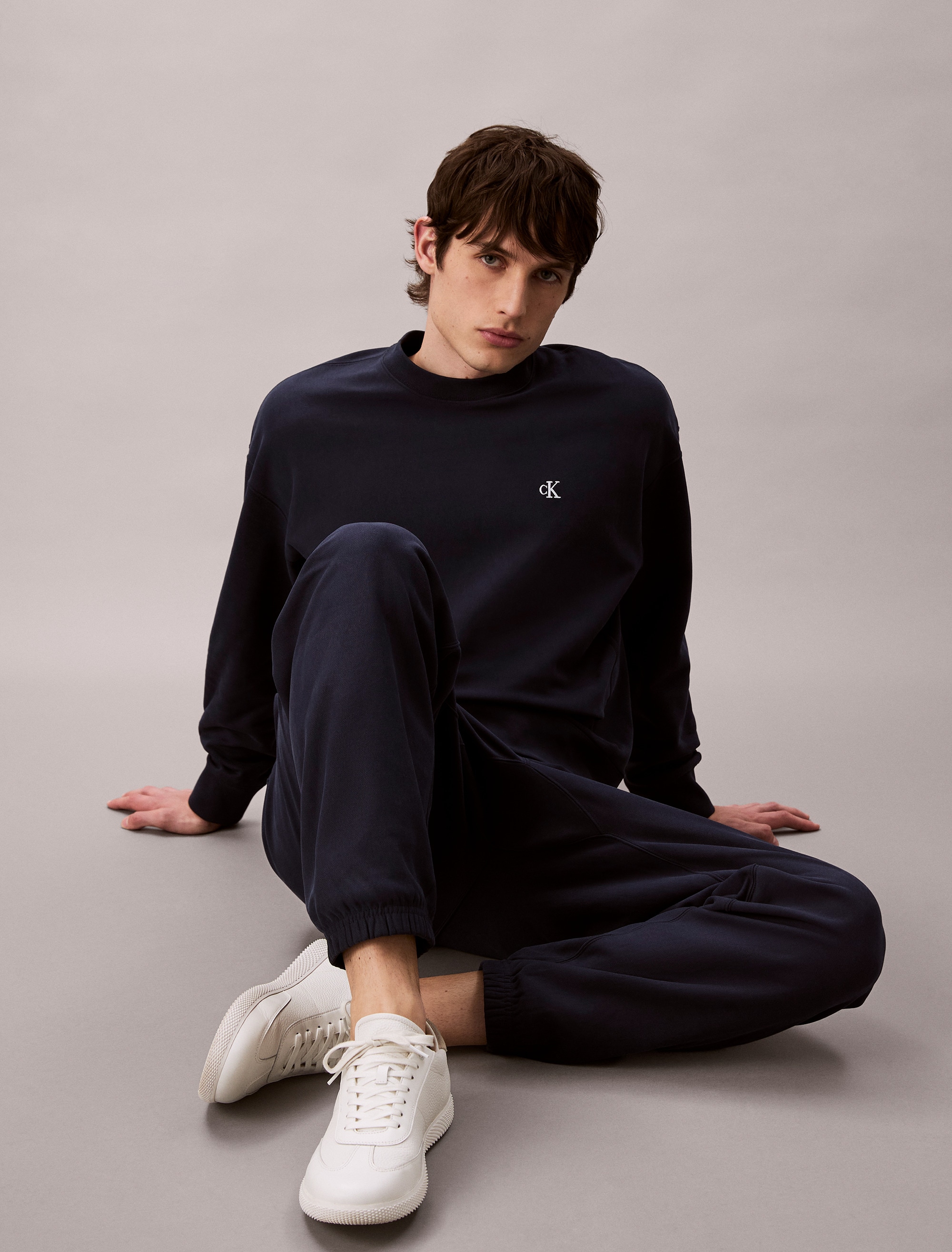 Calvin Klein Jeans Sweathose »PREMIUM TERRY MONOGRAM JOGGER«, Mit elastischem Bund