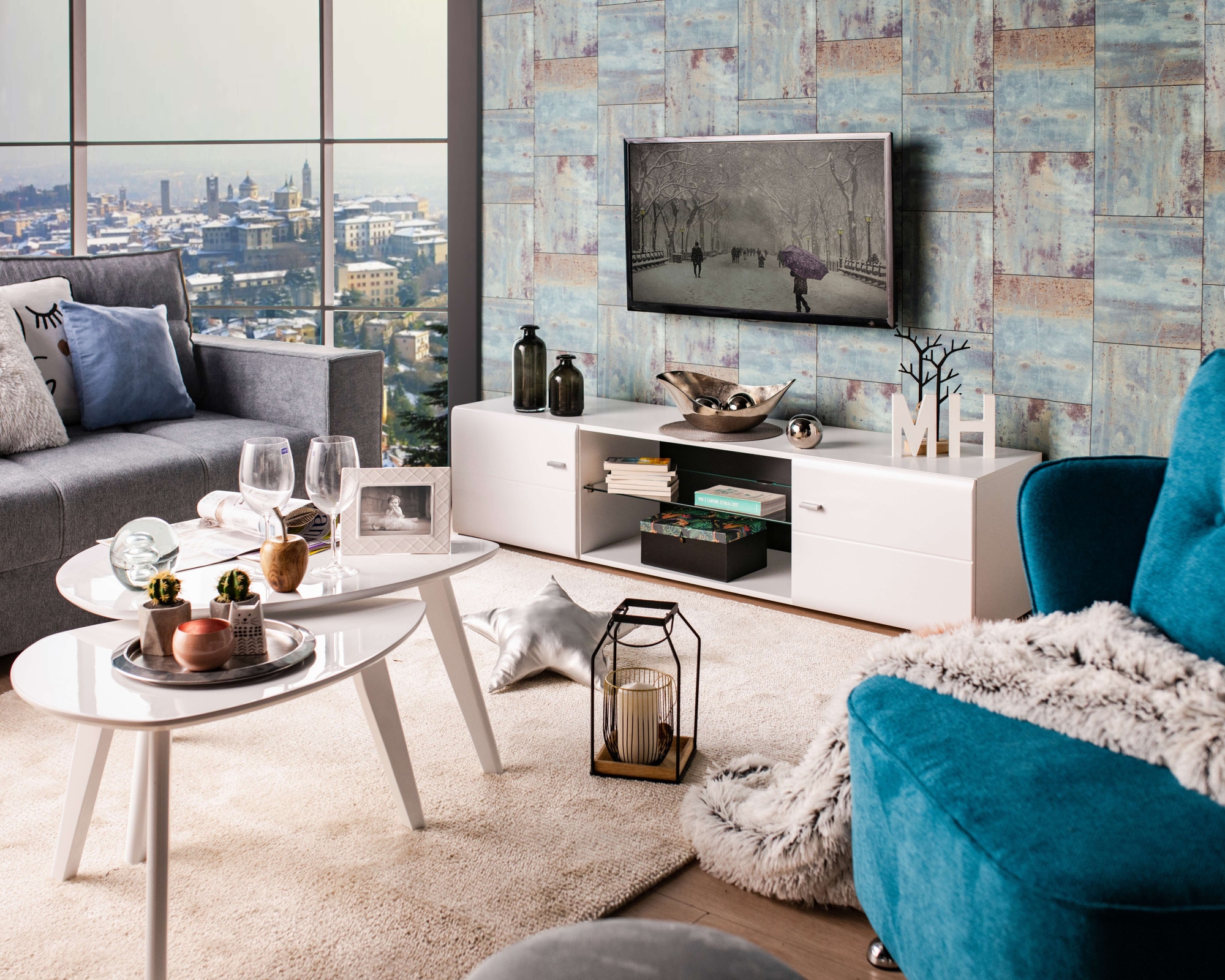 INOSIGN Lowboard »Rex TV-Kommode TV-Lowboard«, Hochglanzfront, Breite 170 cm, mit und ohne LED-Beleuchtung