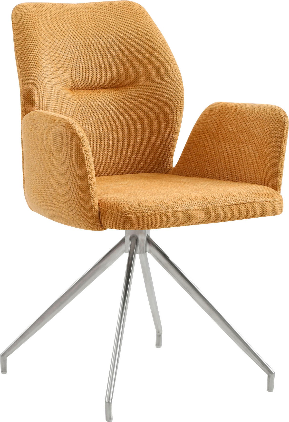 SalesFever Esszimmerstuhl »Taormina Armlehnstuhl mit silbernem Edelstahlges günstig online kaufen