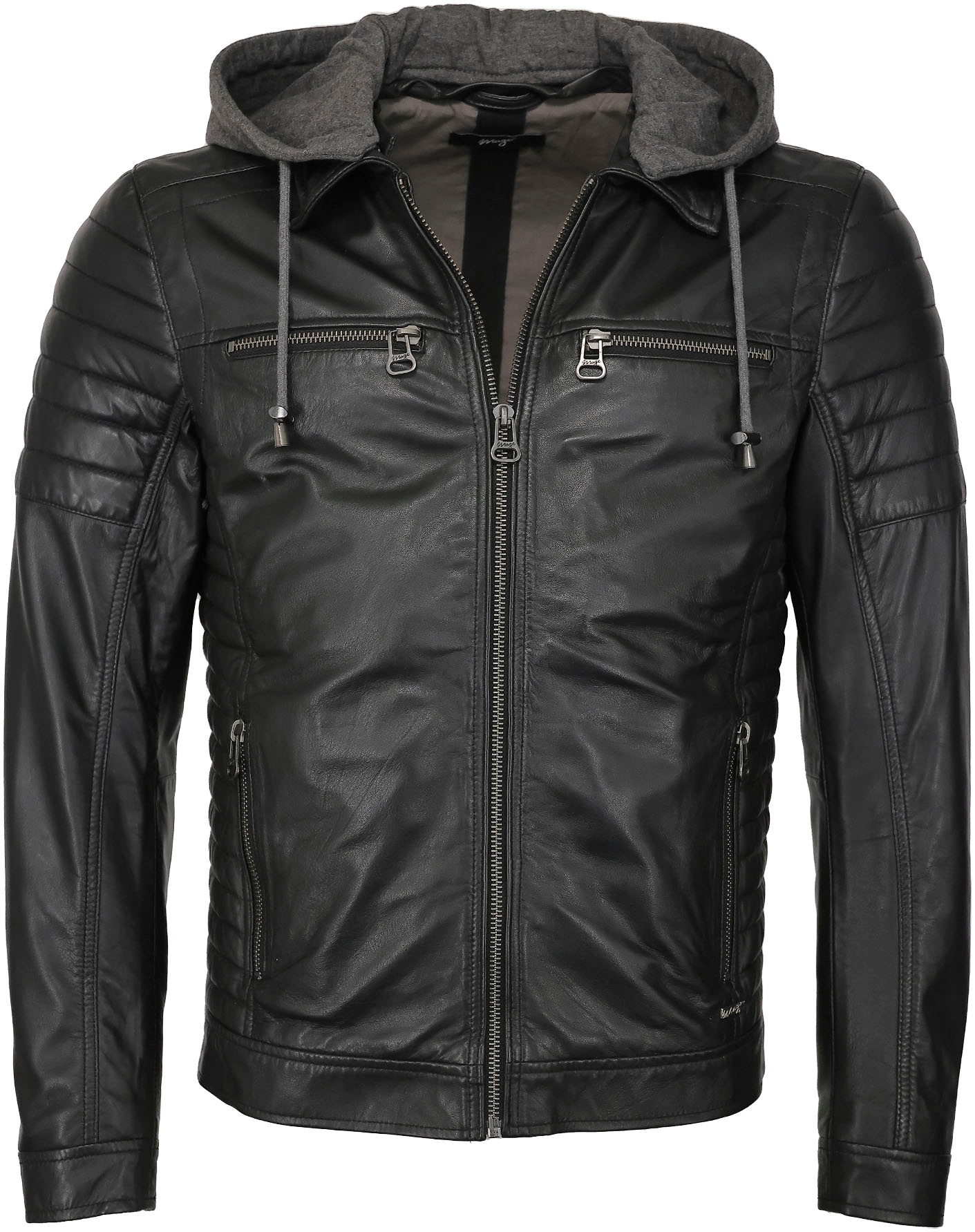 Maze Lederjacke »Lederjacke«, mit Kapuze