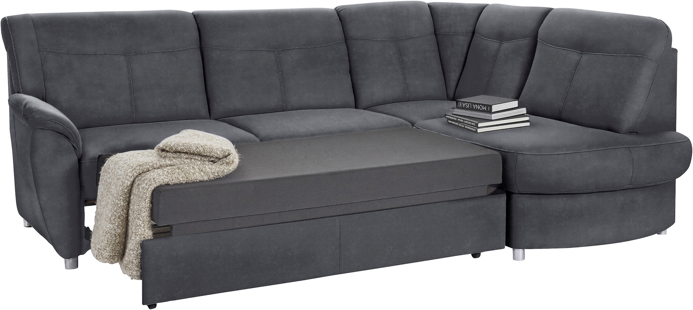 sit&more Ecksofa »Sonoma L-Form«, wahlweise mit Bettfunktion und Bettkasten