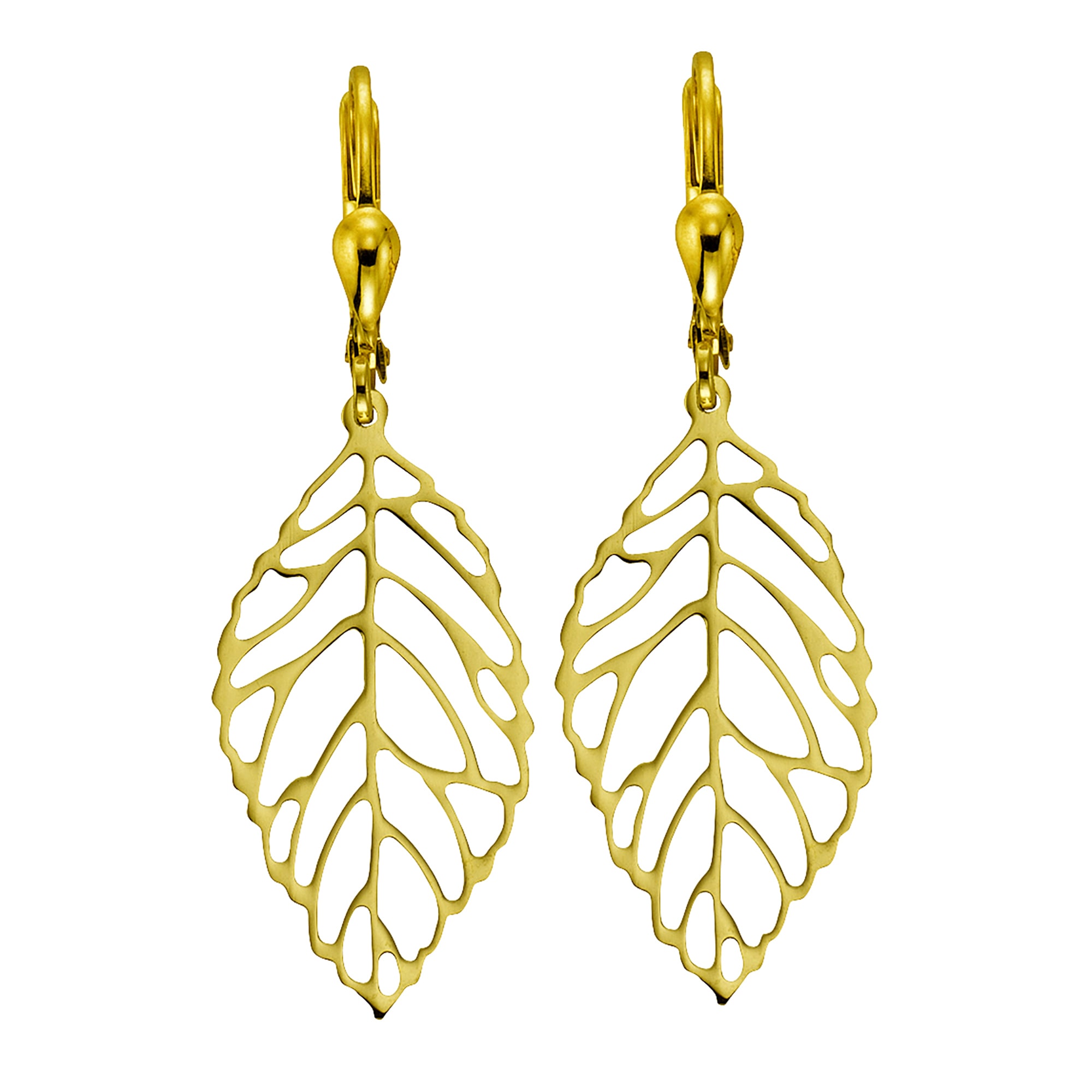 Fascination by Ellen K. Paar Ohrhänger »333 Gold Blattmotiv 42mm lang«