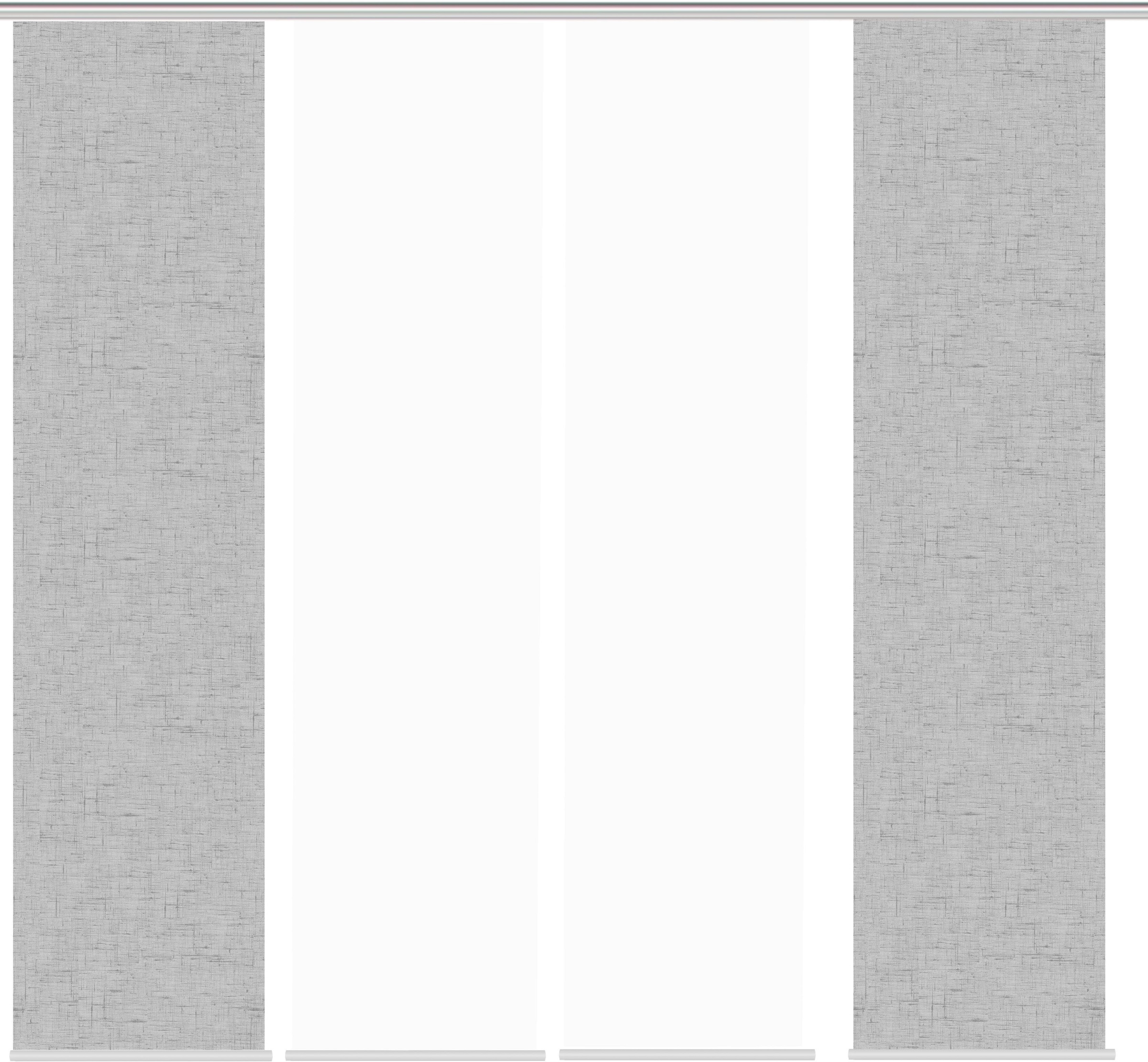 HOME WOHNIDEEN Schiebegardine »PIVE 4er SET«, (4 St.), Schiebevorhang Digidruck 4er Set PIVE