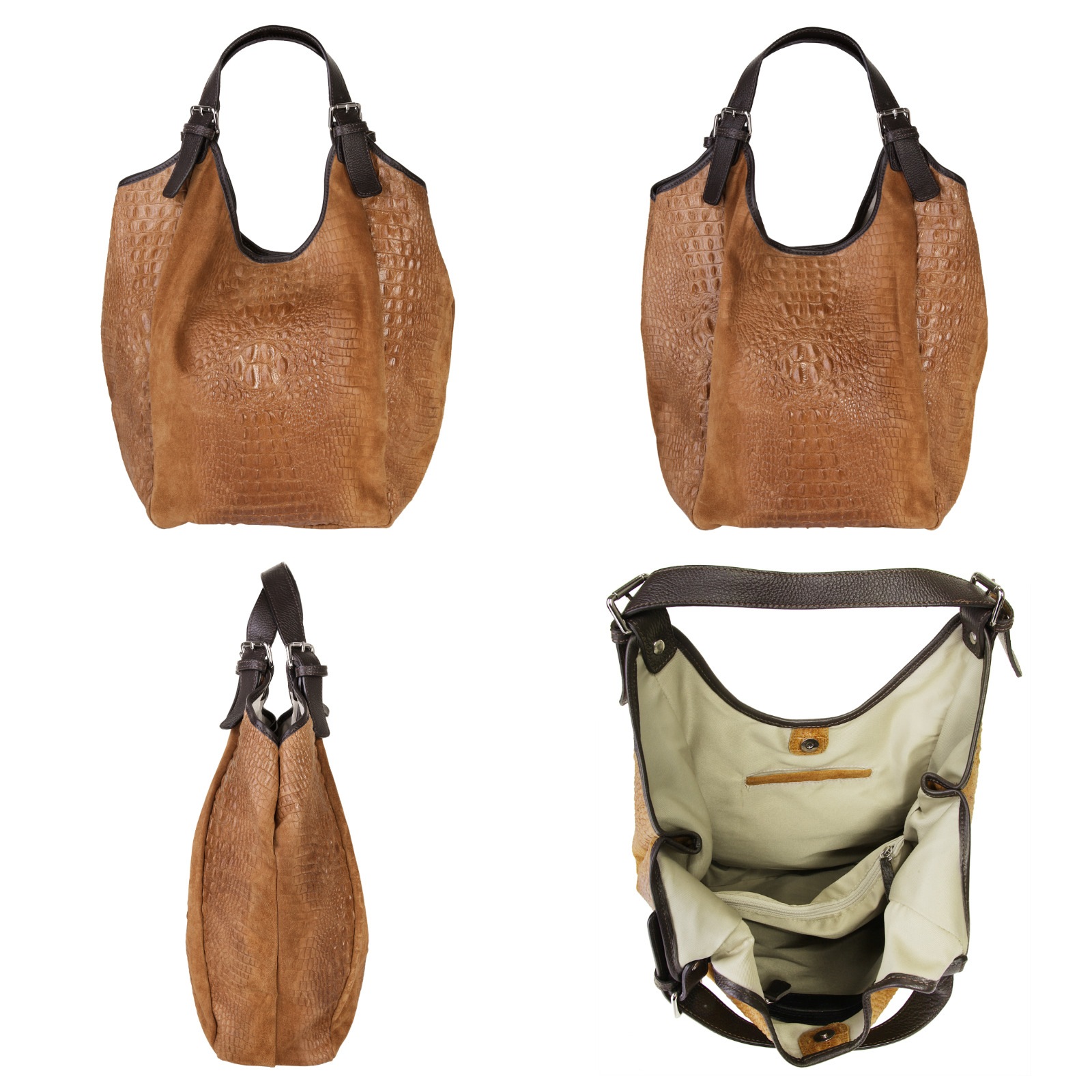 Samantha Look Shopper, echt Leder, Made in Italy