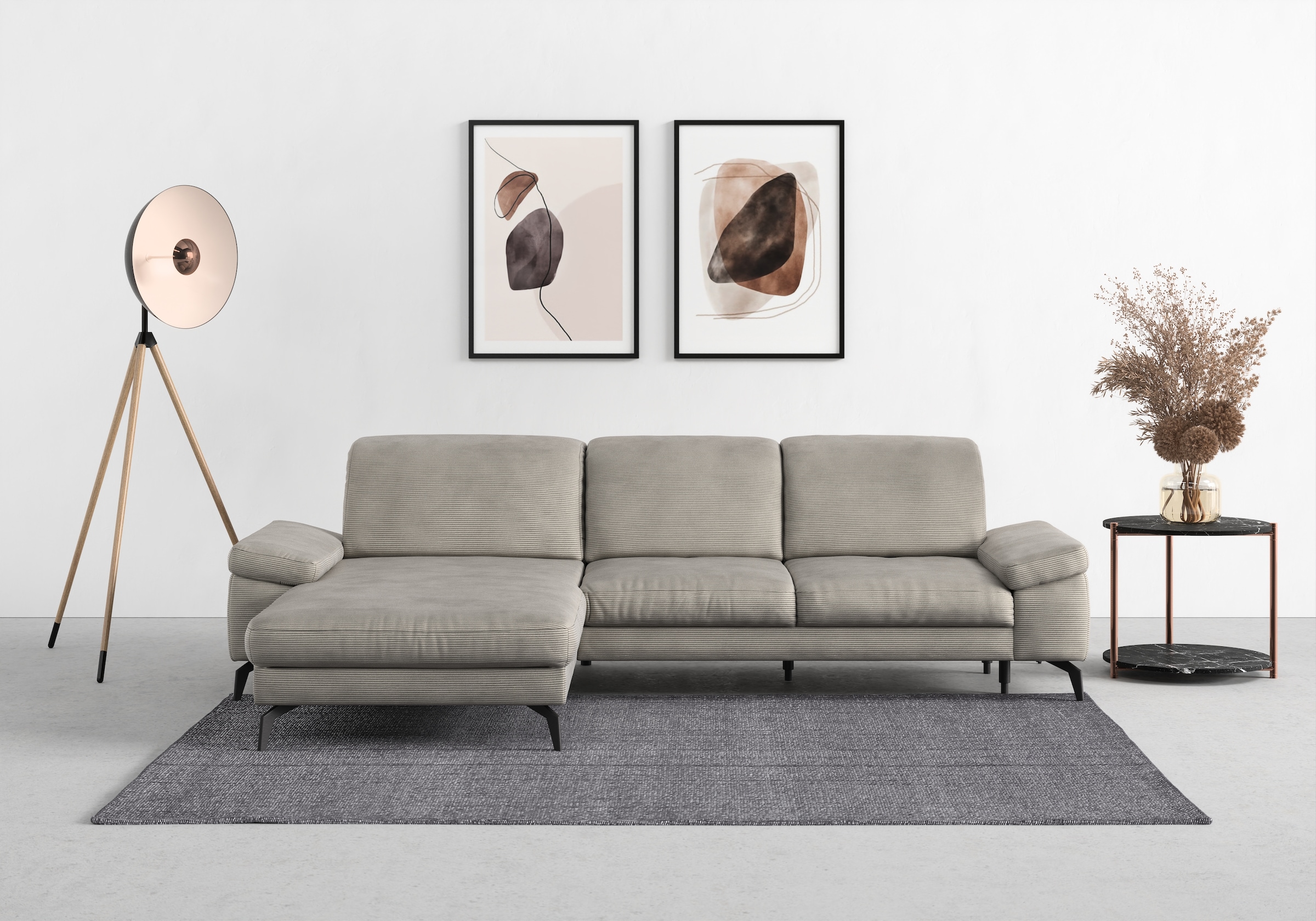 sit&more Ecksofa »Cabana L-Form« Recamiere, wahlweise mit Sitztiefen-, Arml günstig online kaufen