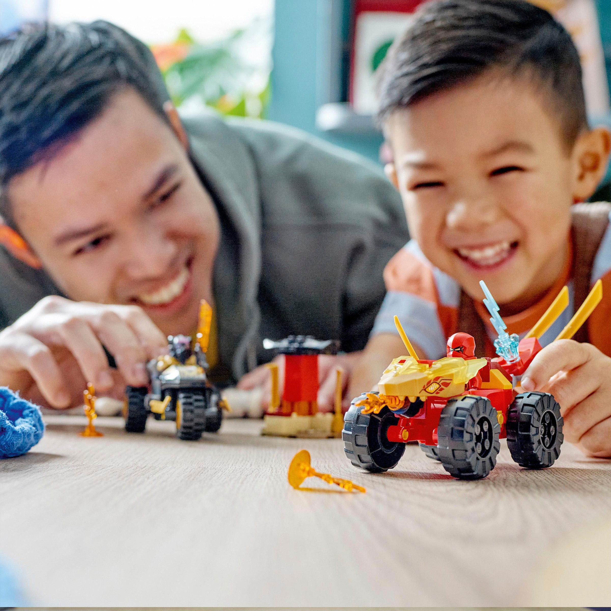 5. Bild von LEGO® Konstruktionsspielsteine »Verfolgungsjagd mit Kais Flitzer und Ras' Motorrad (71789)«, (103 St.), LEGO® NINJAGO; Made in Europe